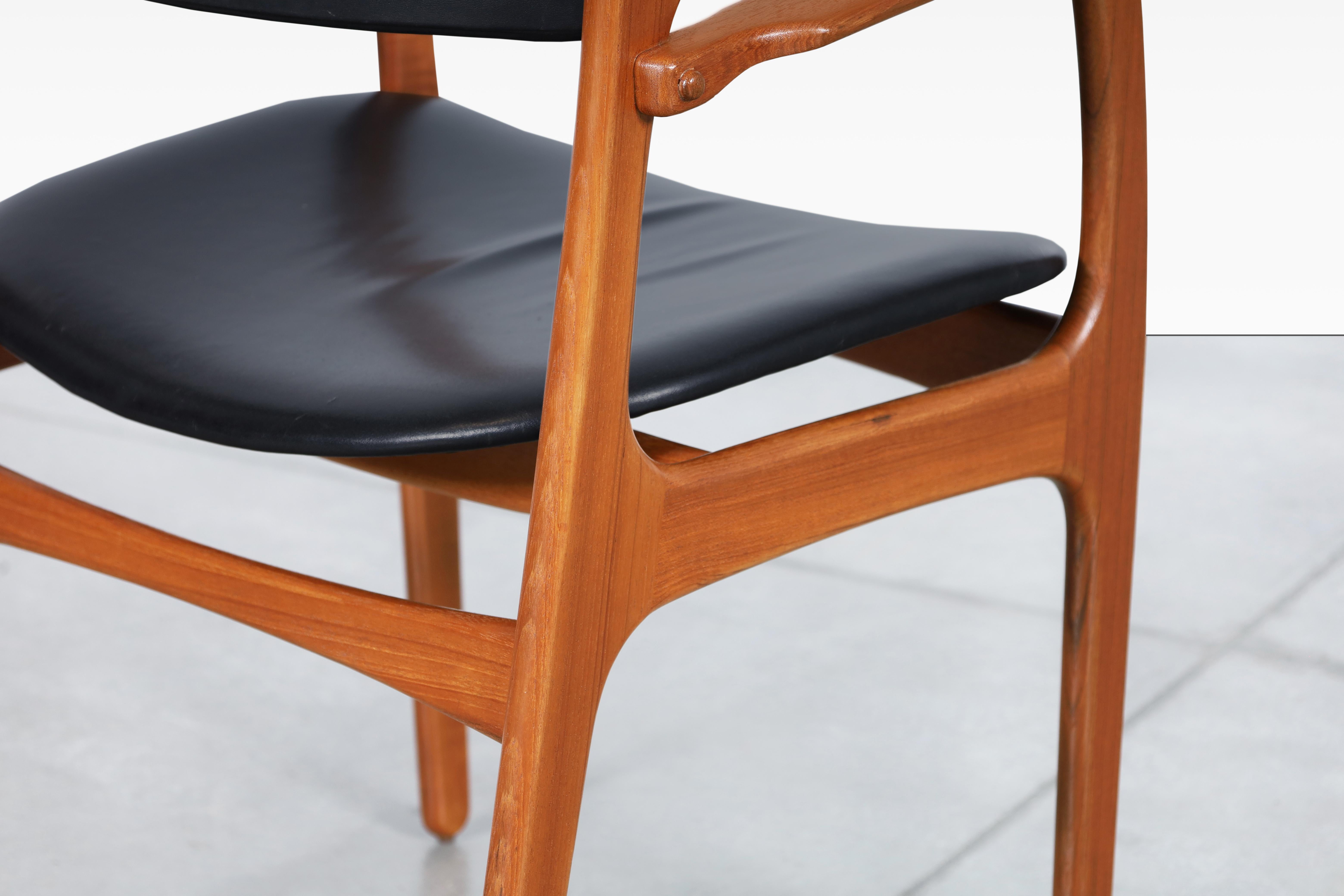 Danish Teak Dining Chairs Model OD-49 by Erik Buch for Oddense Maskinsnedkeri For Sale 8