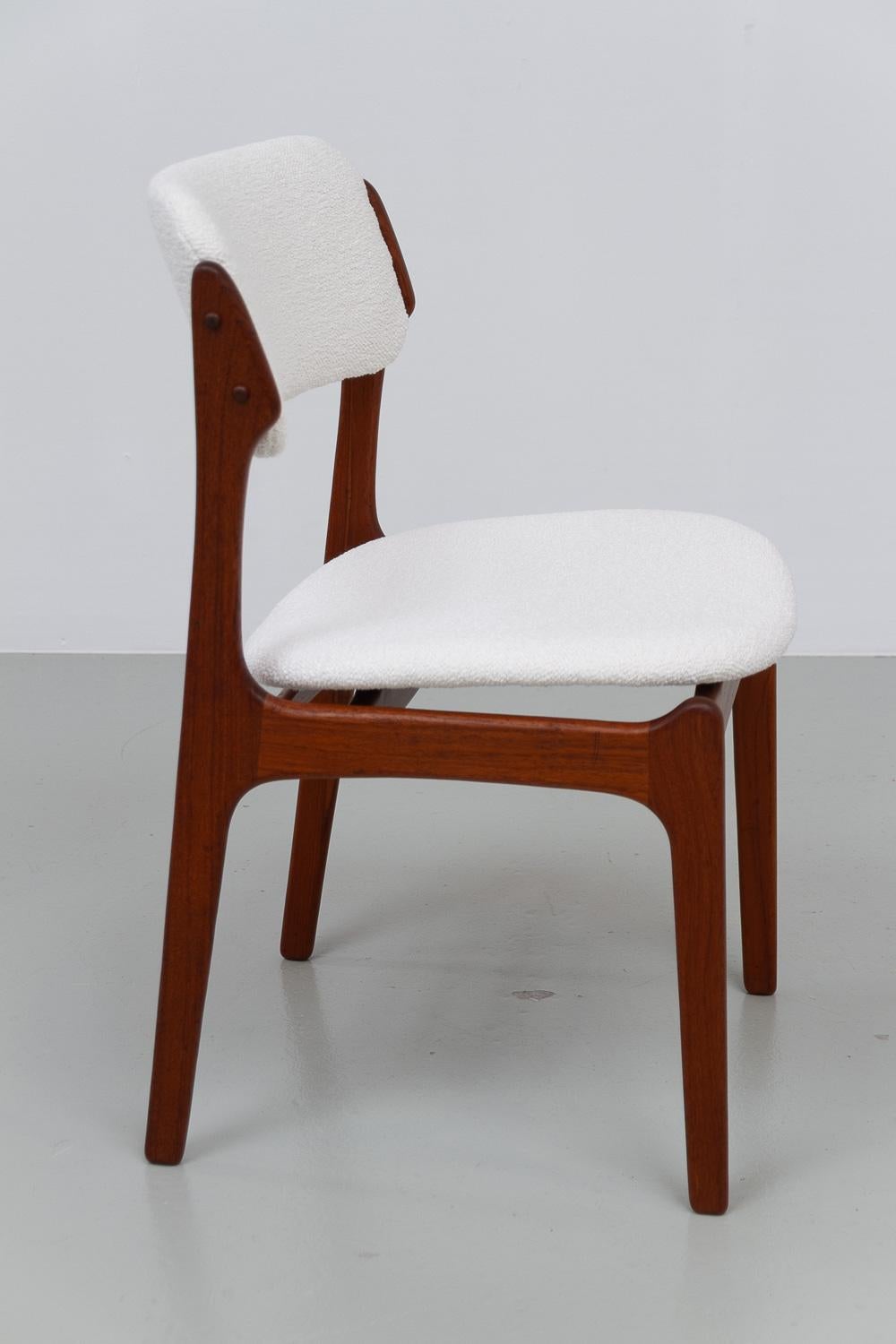 Sedie da pranzo danesi in teak OD49 di Erik Buch per Oddense, anni '60. Set di 6 pezzi. in vendita 12