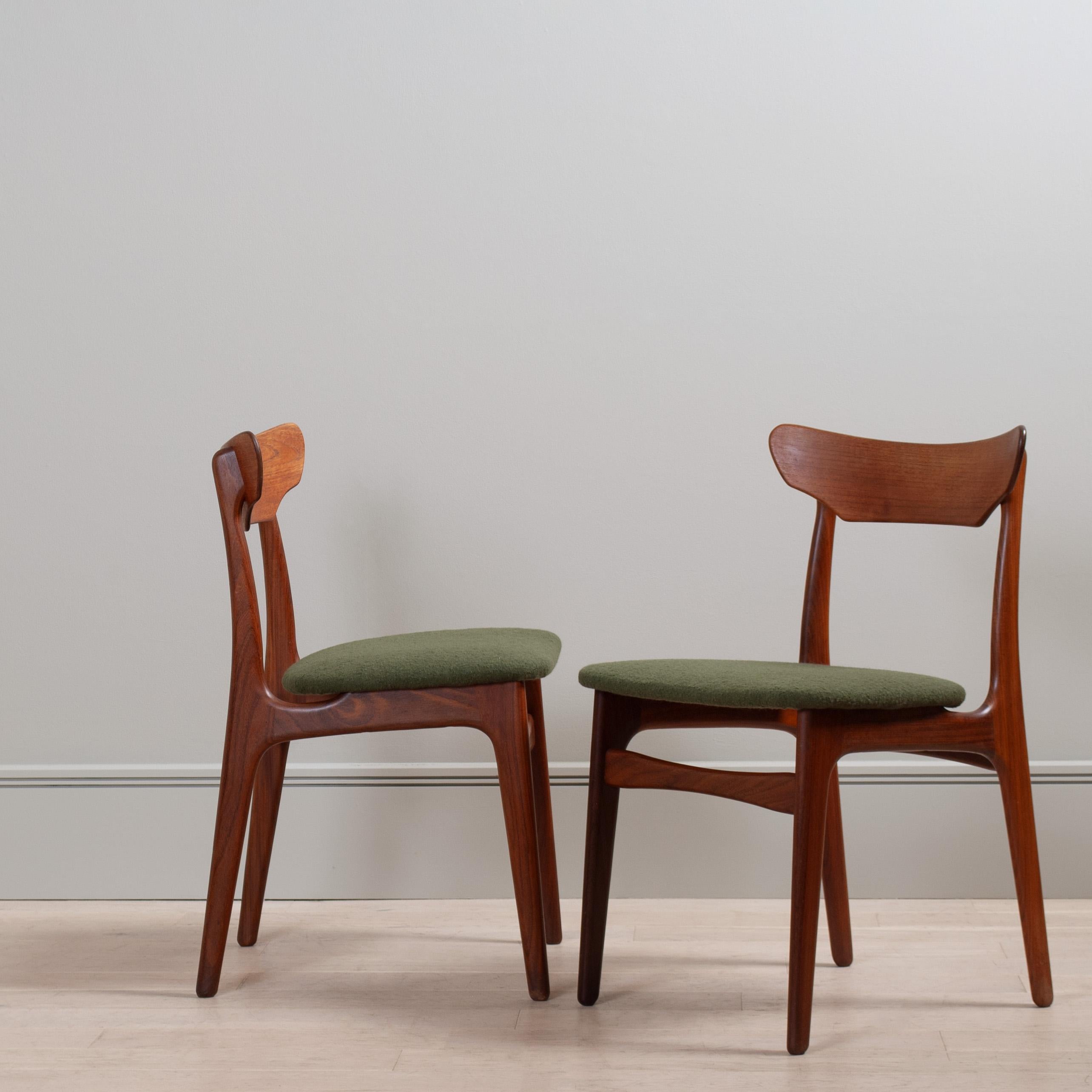 Danish Teak Dining Chairs, Randers, 1960 For Sale 1