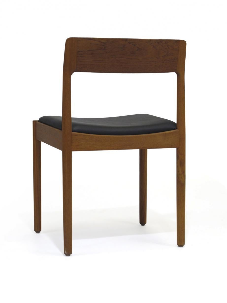 Scandinavian Modern Danish Teak Dining Chairs, Set of 4