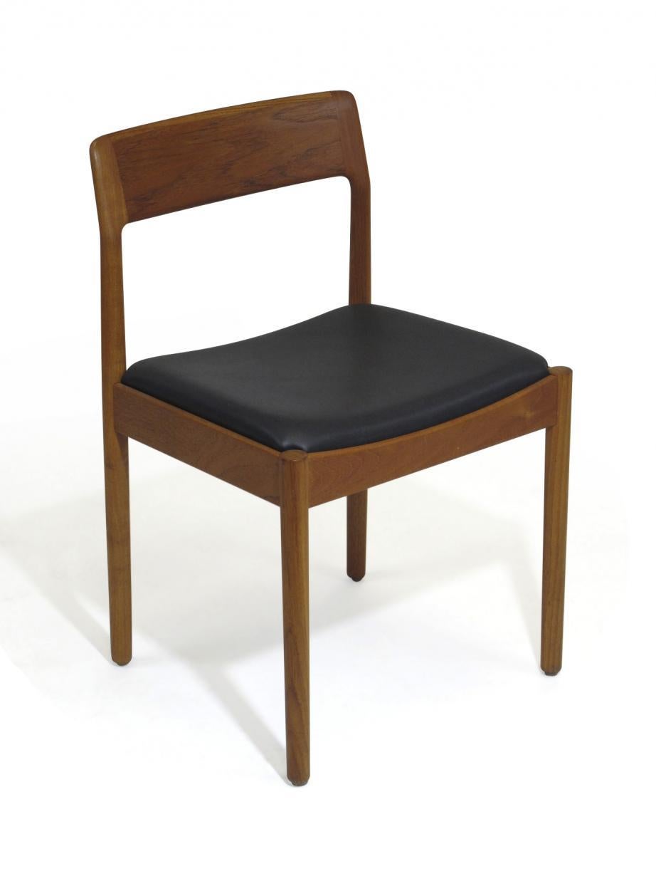 Danish Teak Dining Chairs, Set of 4 1