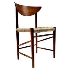 Chaise d'appoint de salle à manger en teck danois par Peter Hvidt