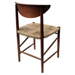 Chaise d'appoint de salle à manger en teck danois par Peter Hvidt