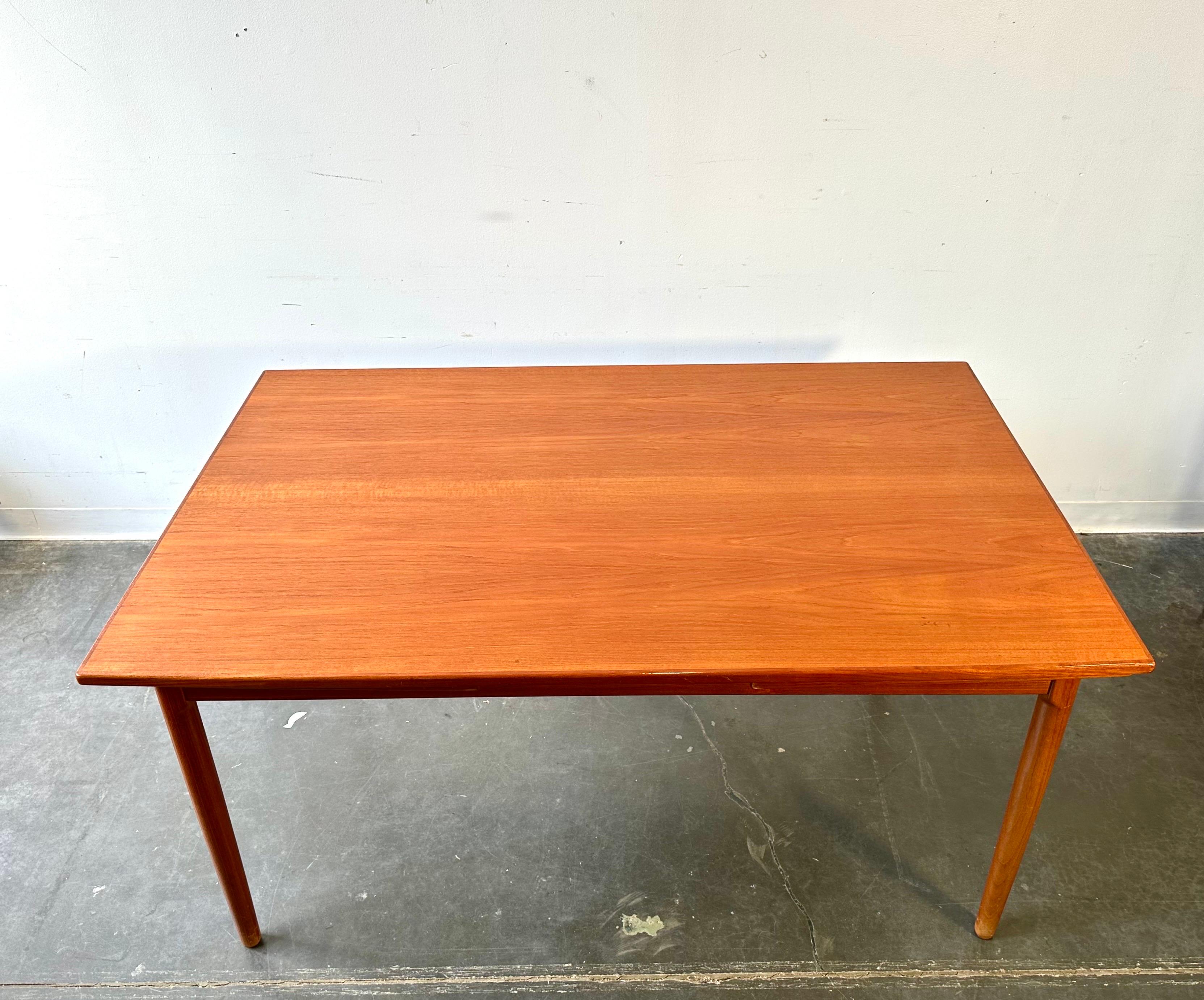 Mid-20th Century Danish Teak Dining Table and Chairs by Harry Ostergaard for Randers Mobelfabrik