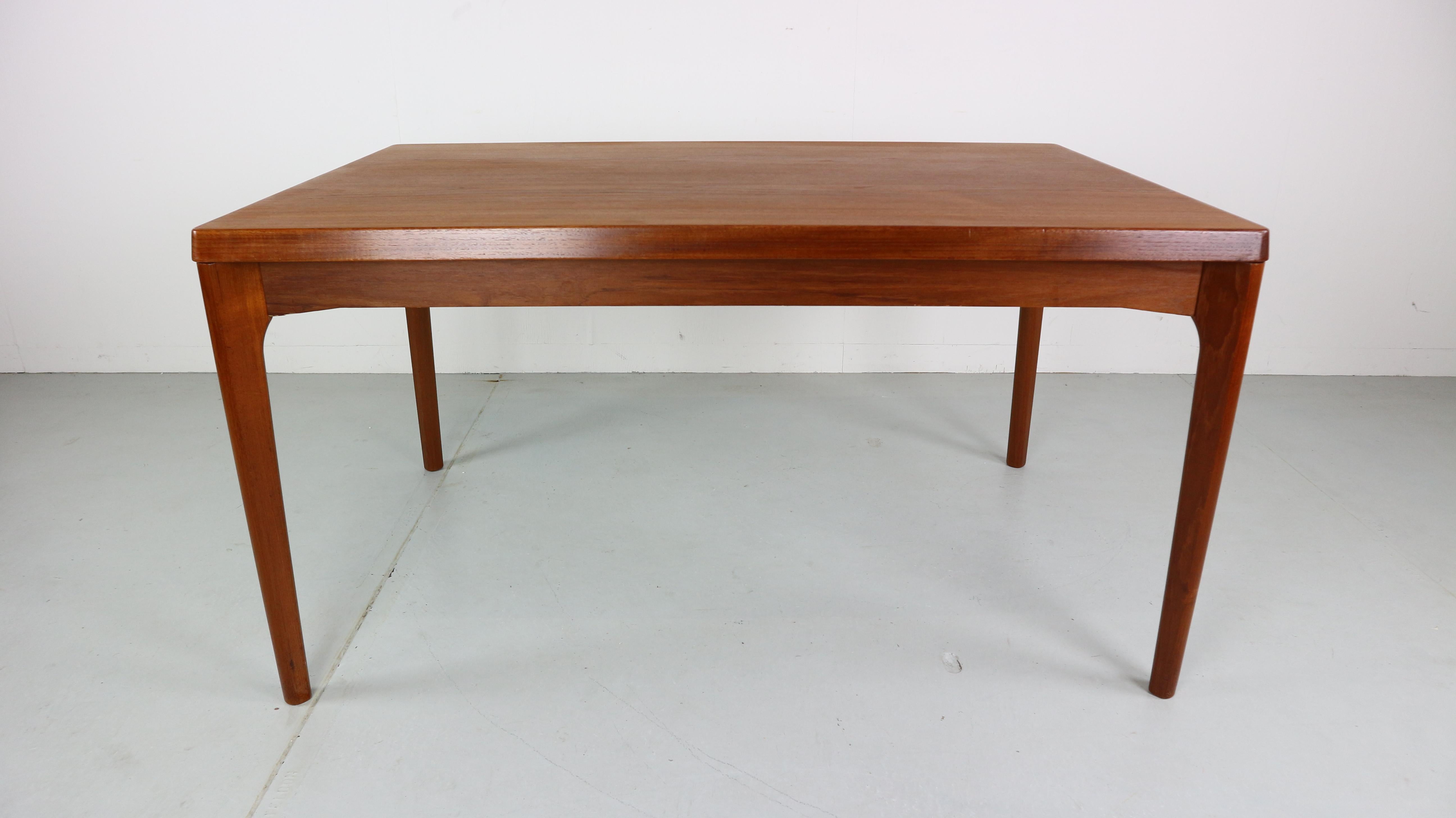 Danish Teak Dining Table by Henning Kaerjnulf for Vejle Stole 5