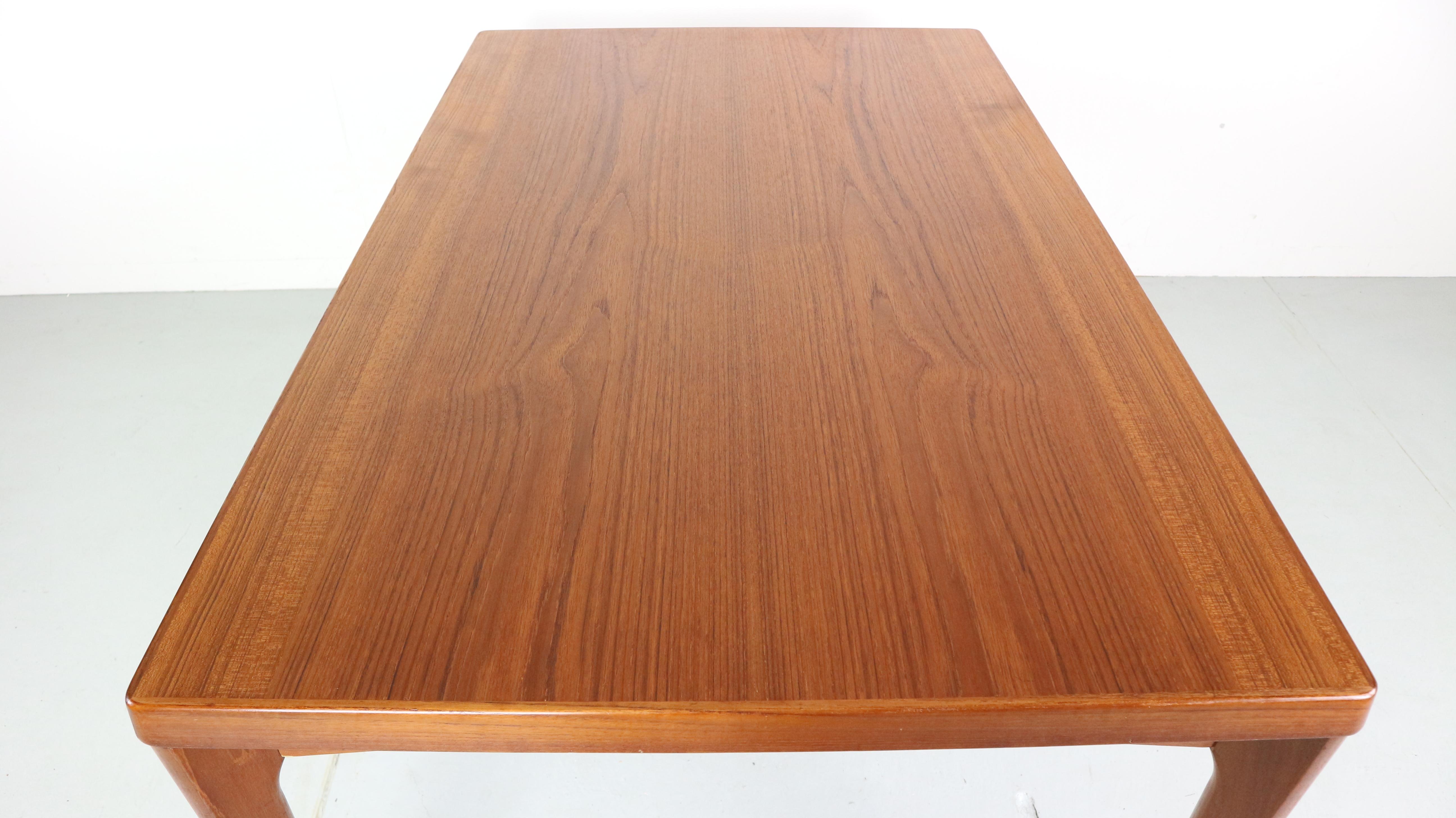 Danish Teak Dining Table by Henning Kaerjnulf for Vejle Stole 7