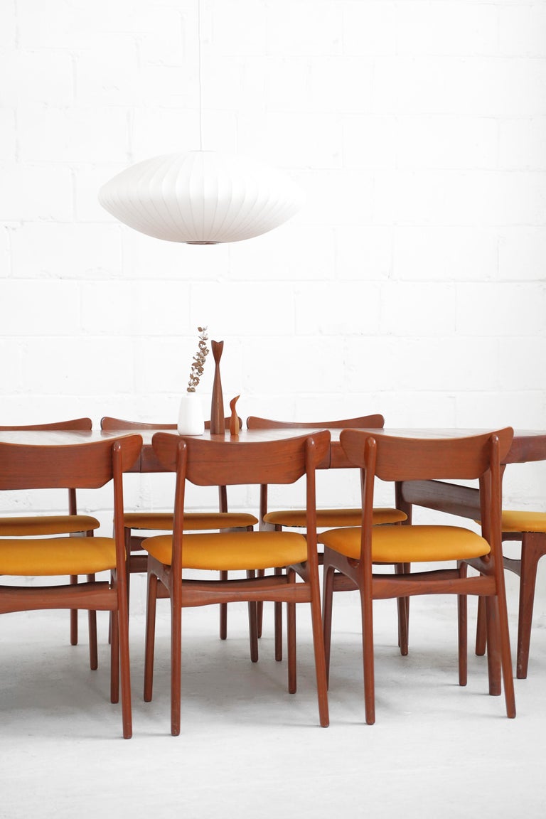 Danish Teak Dining Table with Extension Leaf by Ib KofodLarsen for