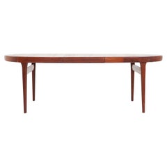 Danish Teak Dining Table with Extension Leaf by Ib Kofod-Larsen for Faarup