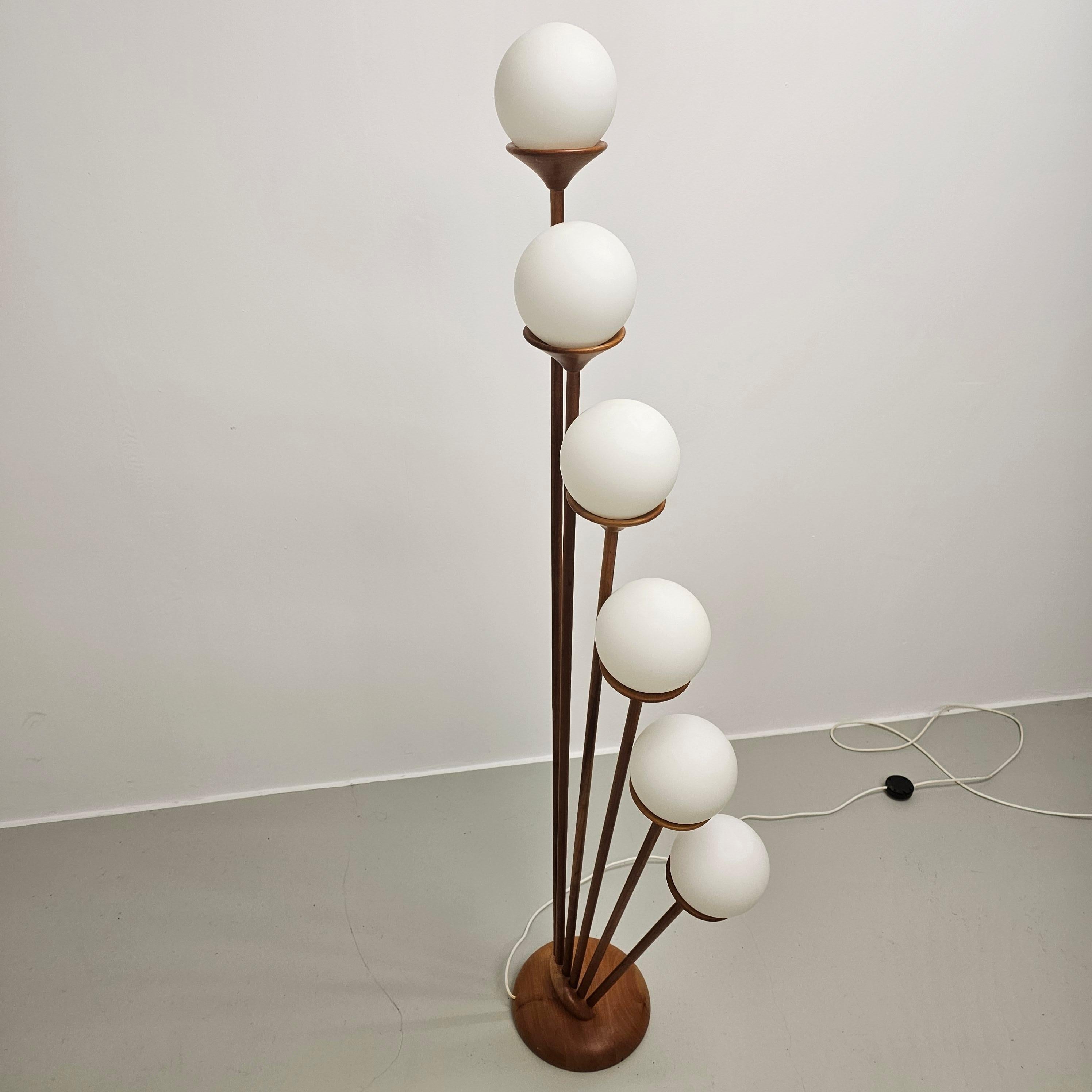 Danish teak, Domus, floor lamp For Sale 10