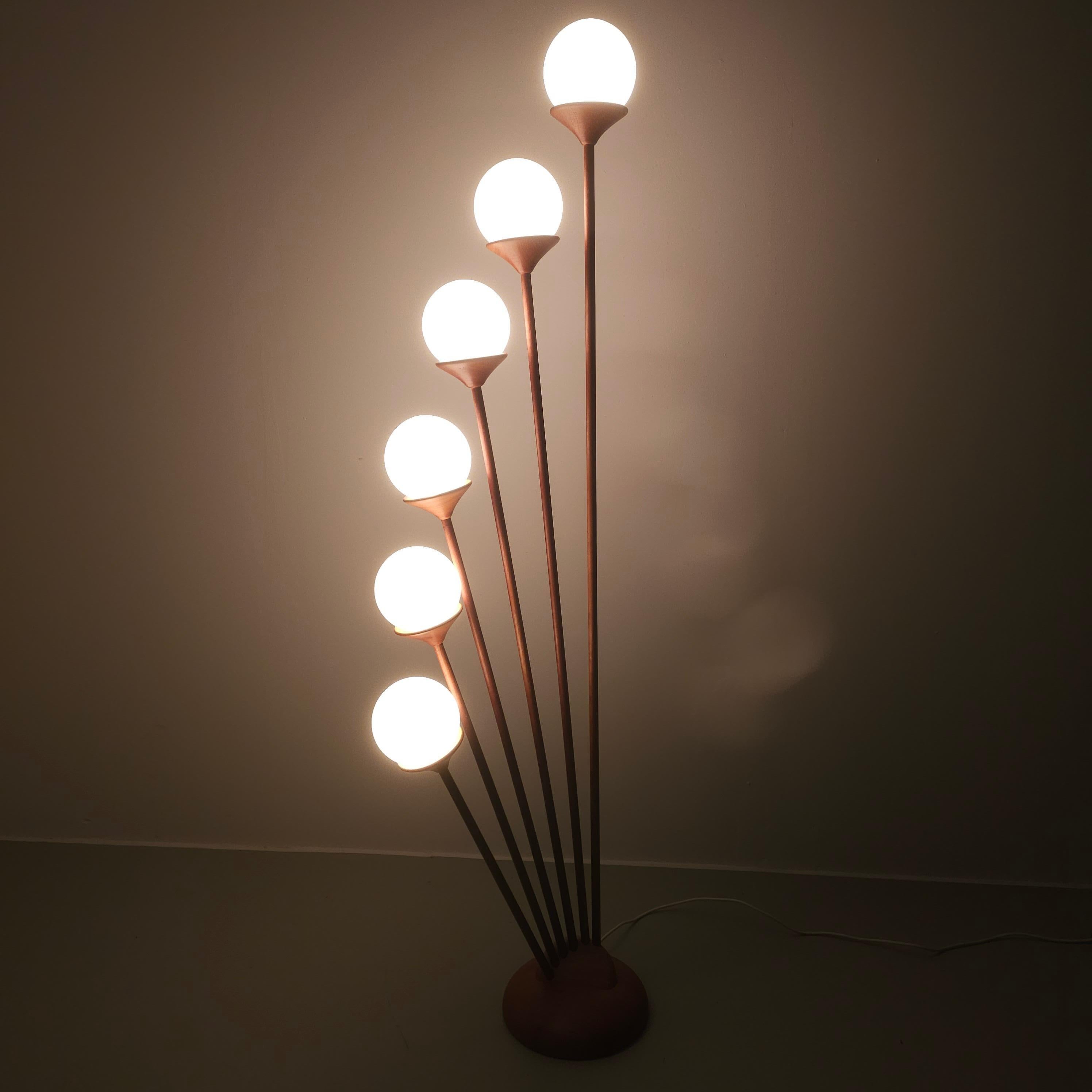 Dänische Teakholz-Stehlampe Domus, Stehlampe im Angebot 14