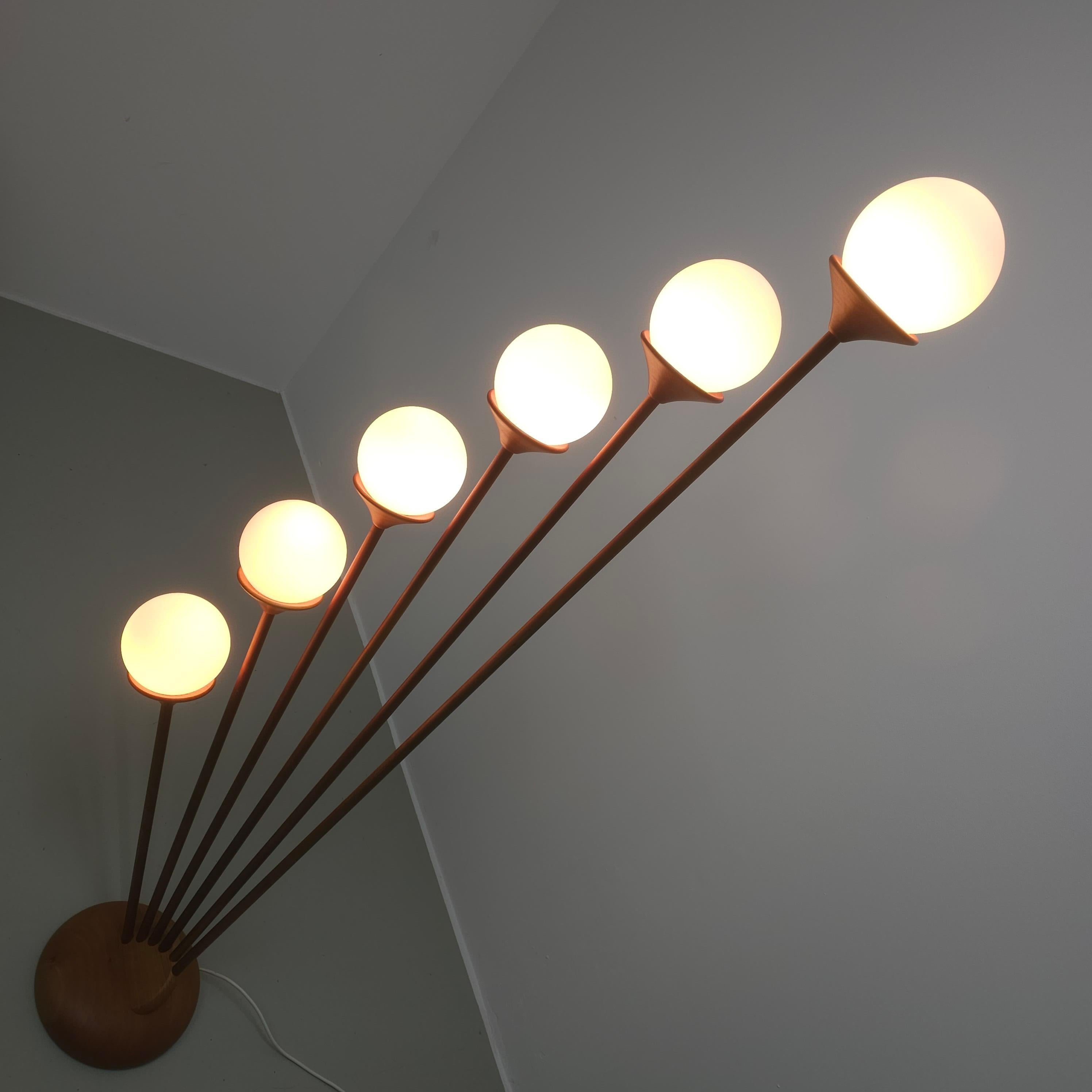 Dänische Teakholz-Stehlampe Domus, Stehlampe im Angebot 3