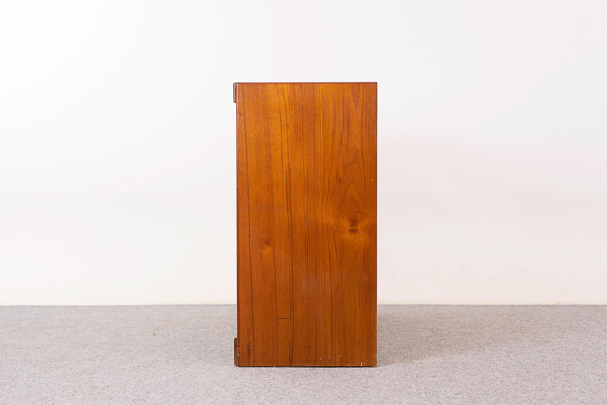 Danish Teak Double Bank Filing Cabinet 4