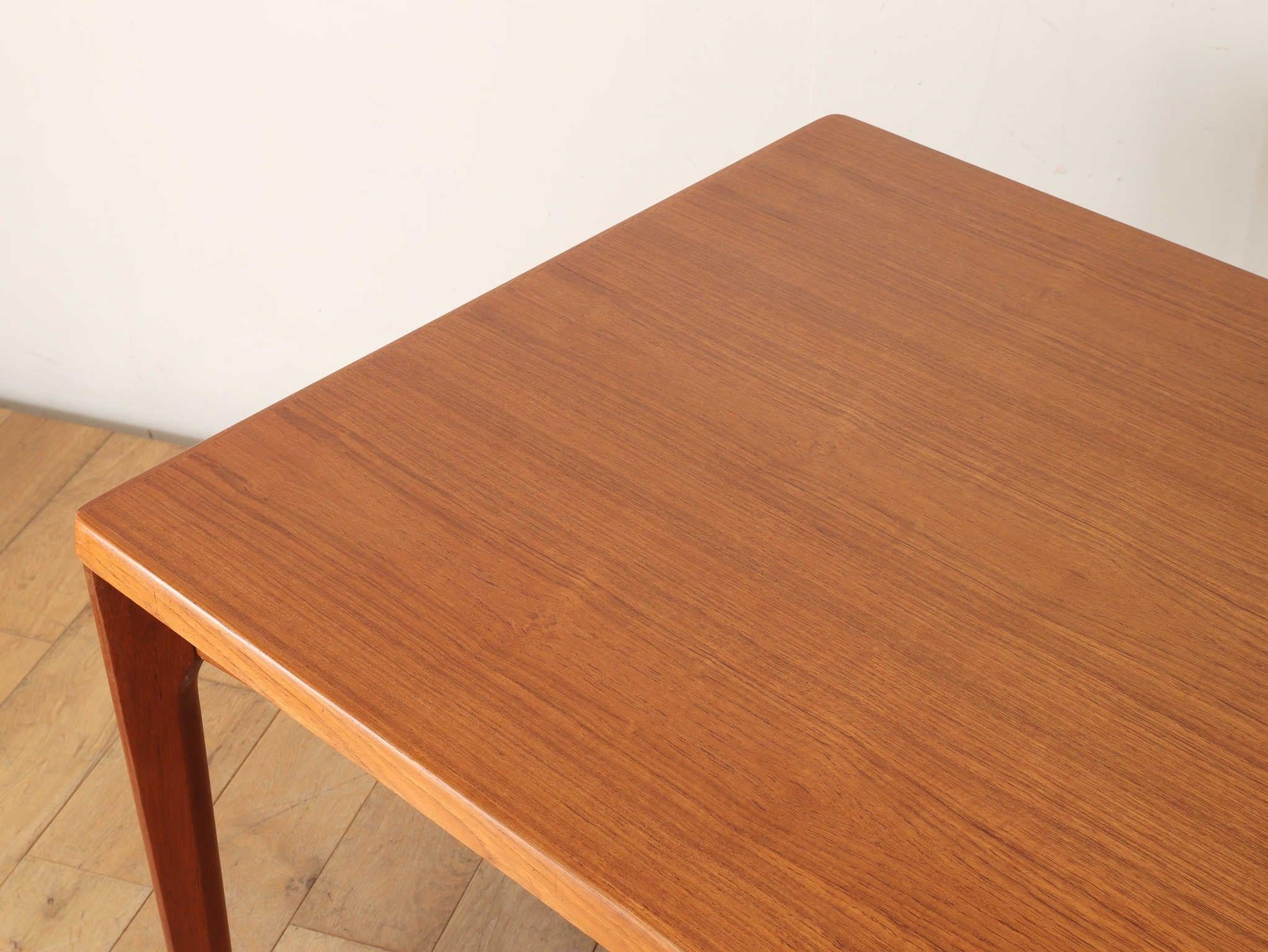 Danish Teak Draw Leaf Dining Table by Henning Kjærnulf 12