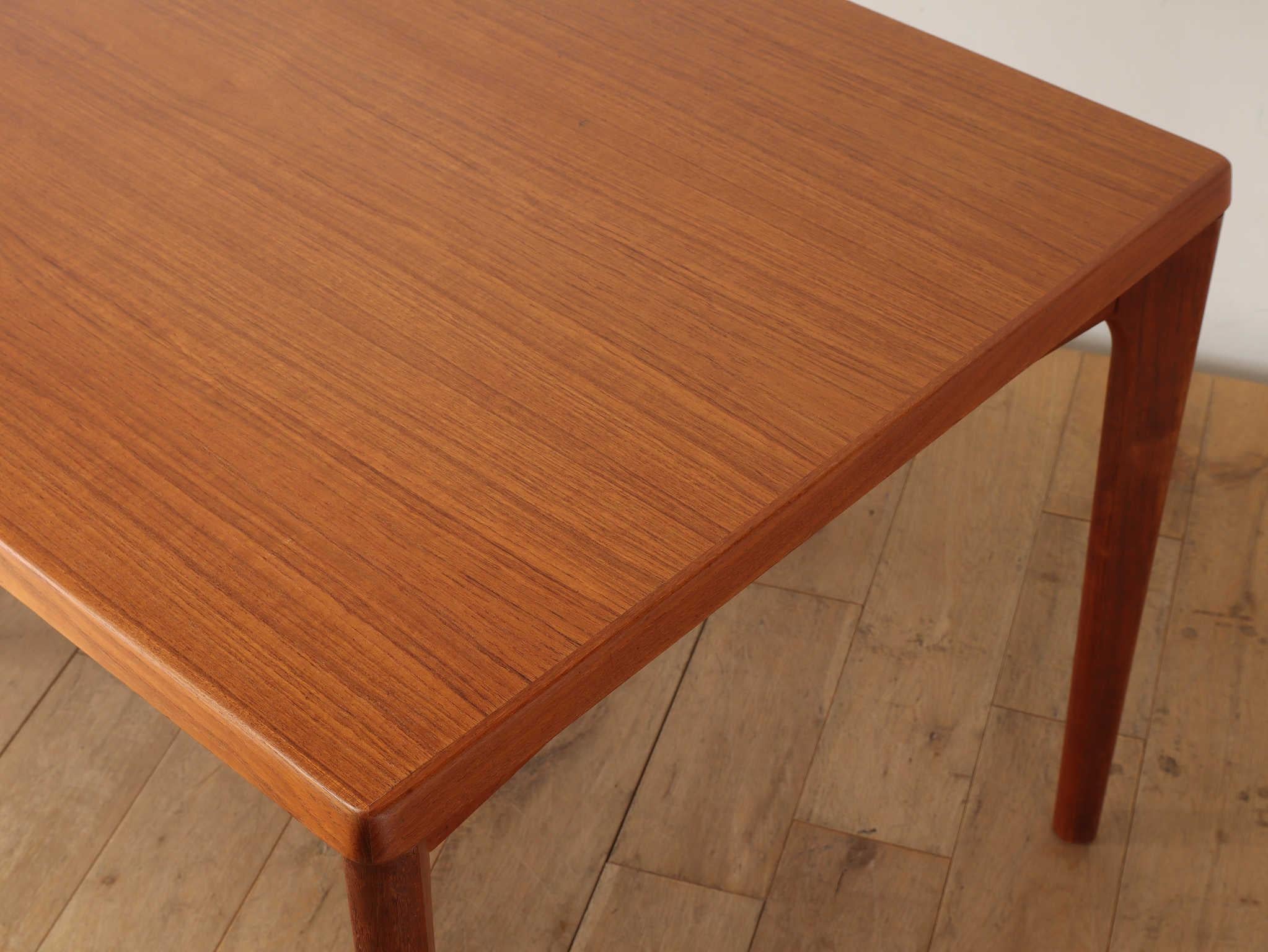 Danish Teak Draw Leaf Dining Table by Henning Kjærnulf 14