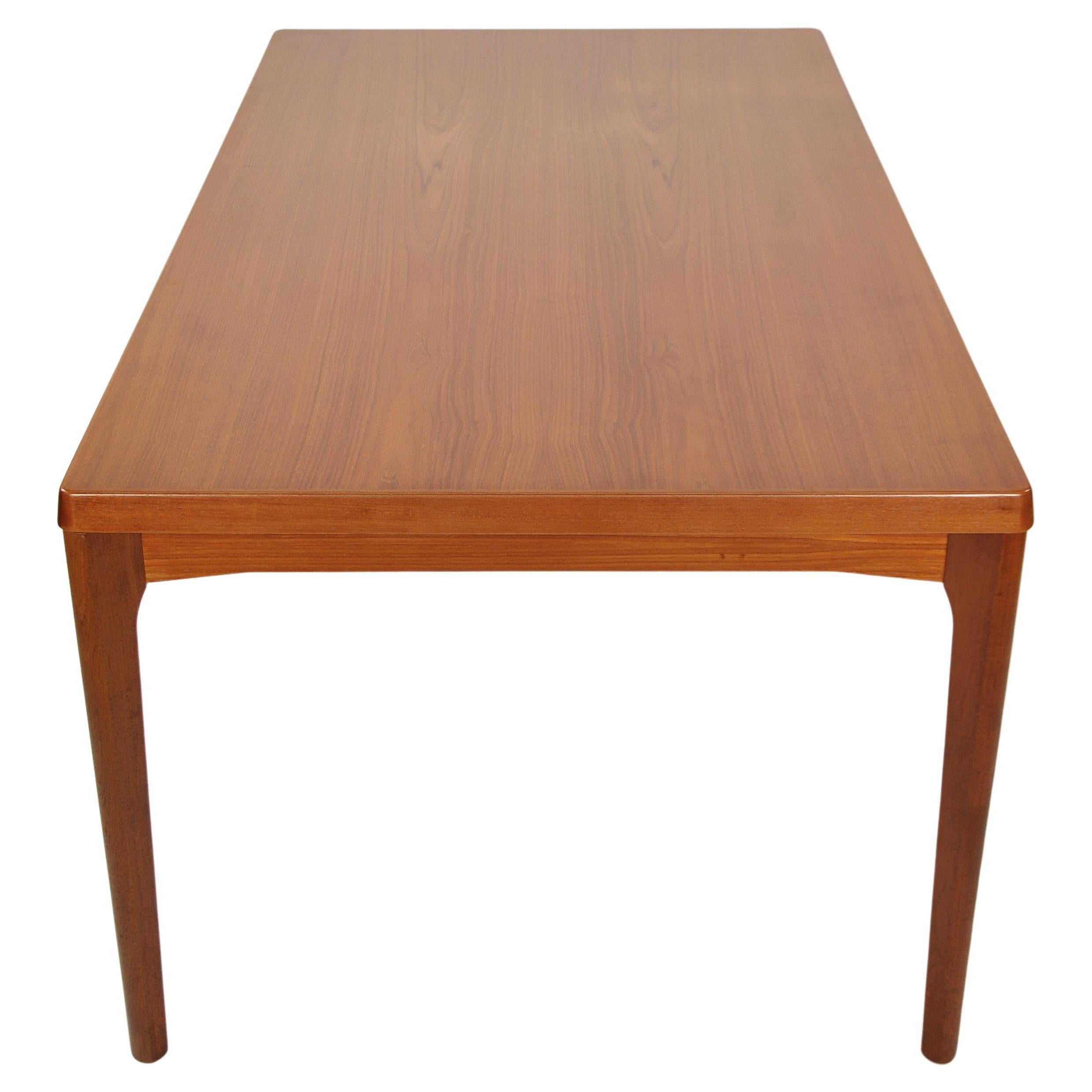 20th Century Danish Teak Draw Leaf Dining Table by Henning Kjaernulf for Vejle Stole