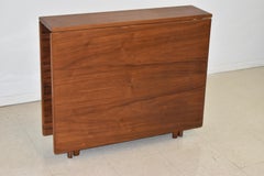 Danish Teak Drop-Leaf Table Style of Attributed Bruno Mathsson