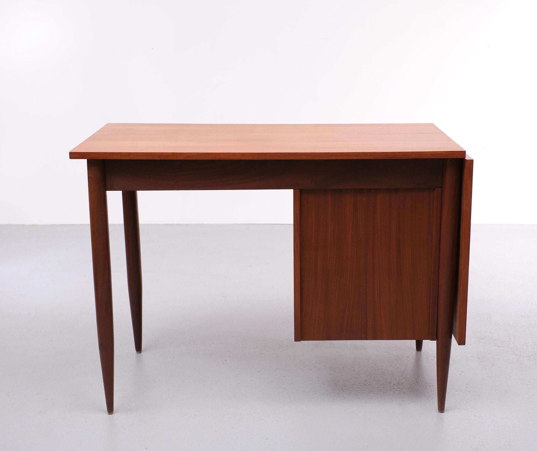 Danish Teak Drop Leaf Writing Desk By Arne Vodder, 1960s For Sale 6