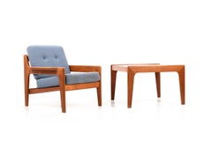Danish Teak Easy Chair and Sofa Table by Arne Wahl Iversen for Komfort