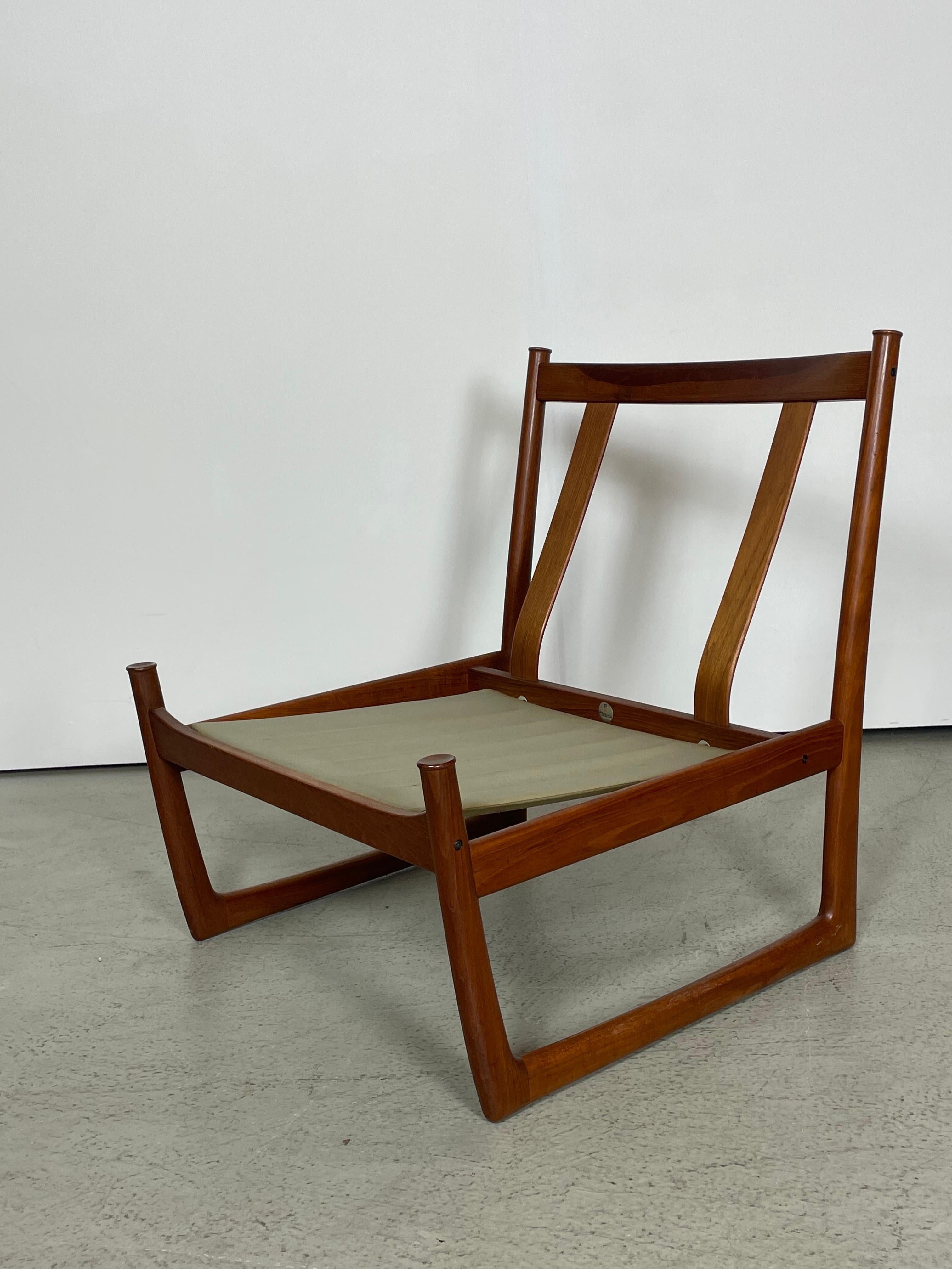 Danish teak easy chair by Hvidt &  Mølgaard 1950s For Sale 5