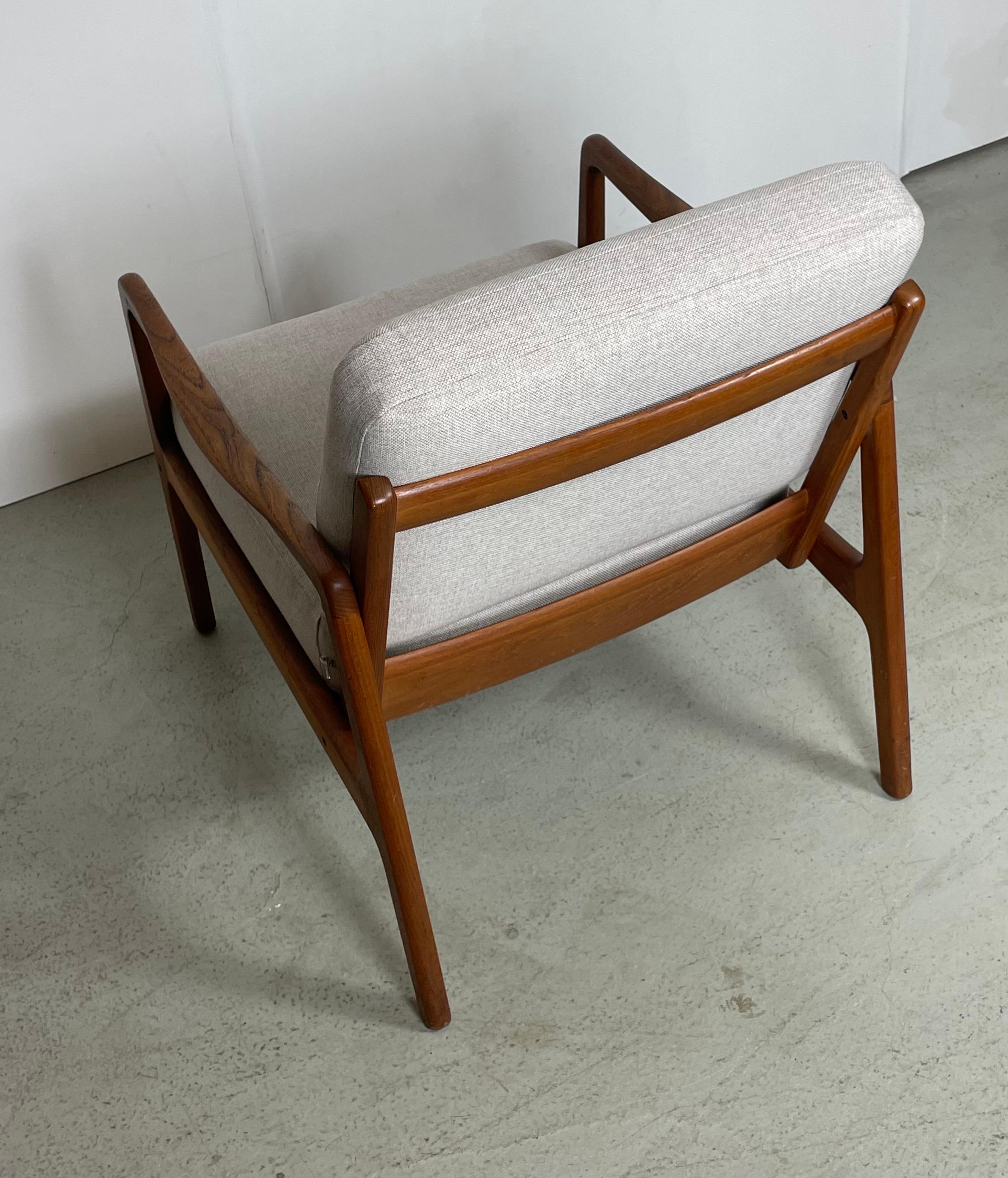 Danish Teak Easy Chair by Ole Wanscher, 1950s For Sale 5