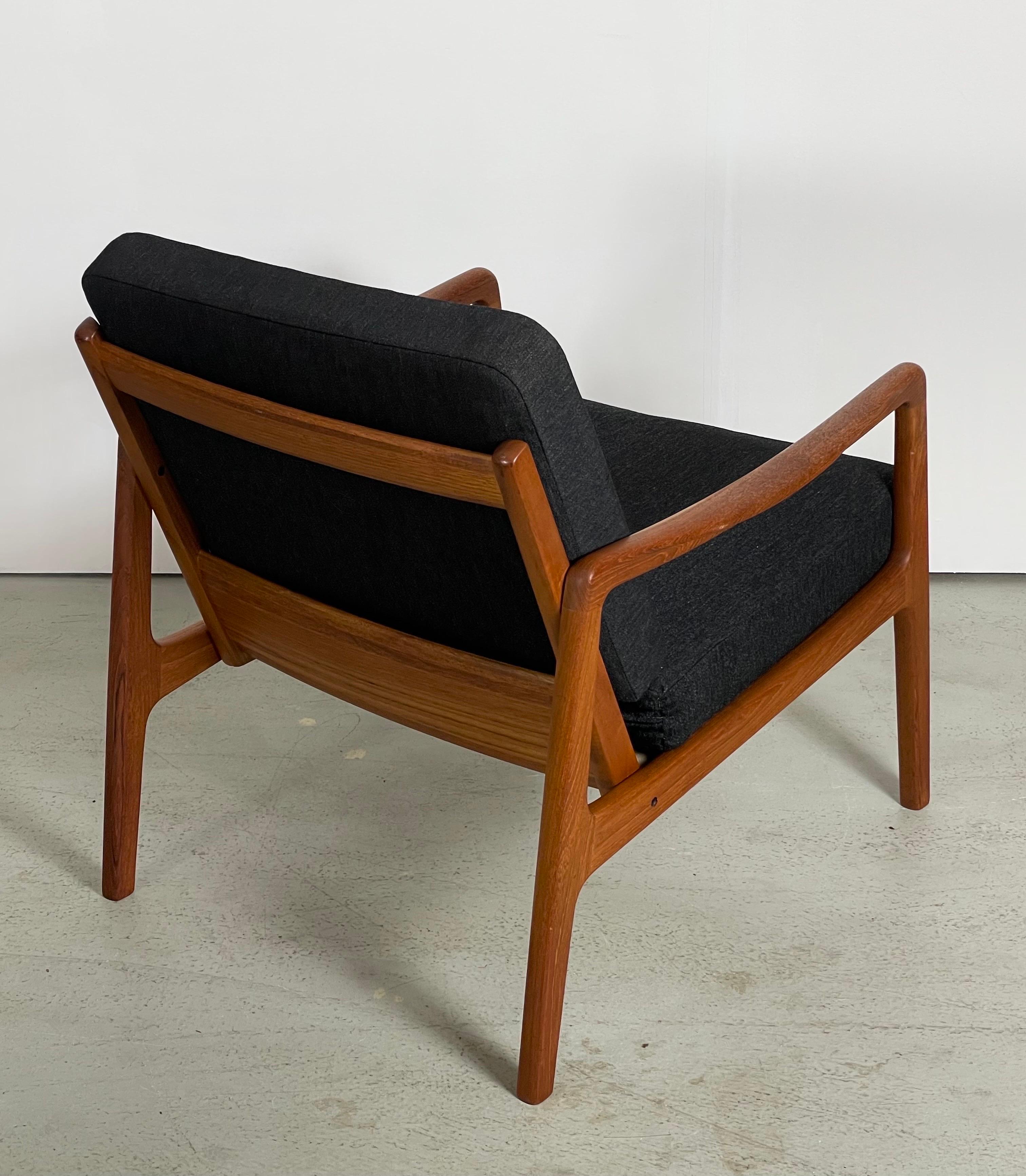 Danish Teak Easy Chair by Ole Wanscher, 1950s For Sale 4