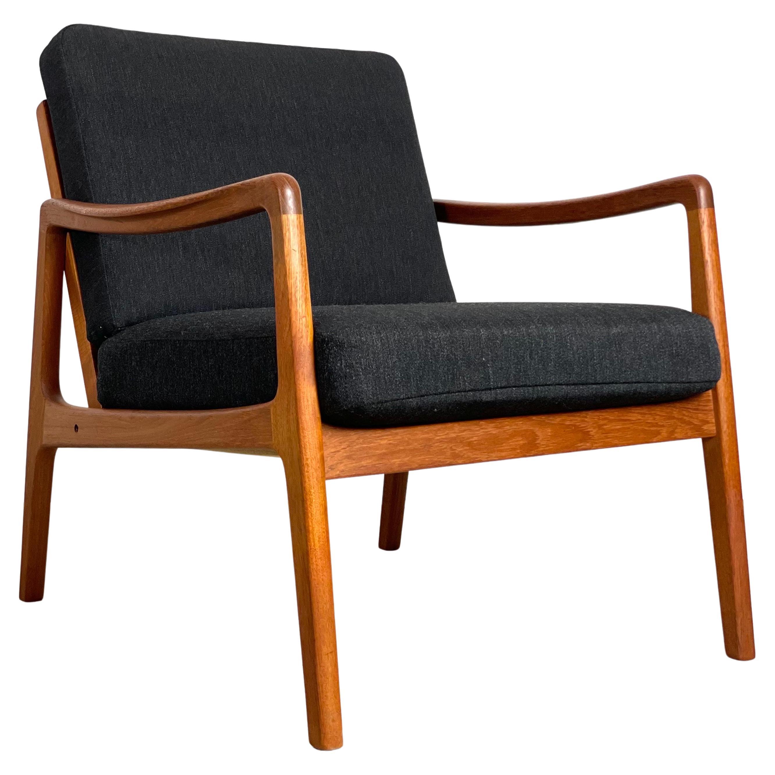 Danish Teak Easy Chair by Ole Wanscher, 1950s