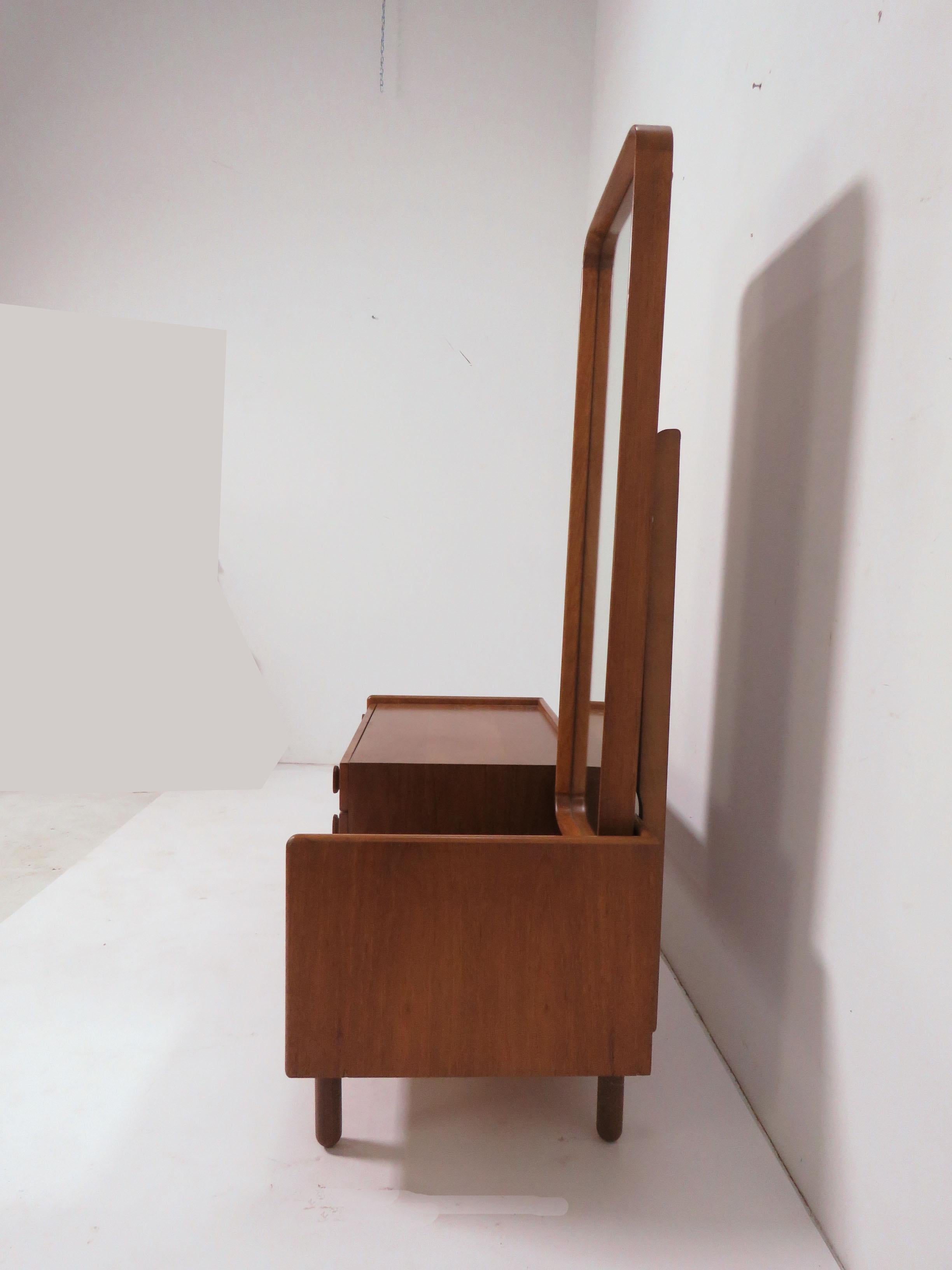 Danish Teak Entry / Hall Table with Mirror, circa 1960s 2