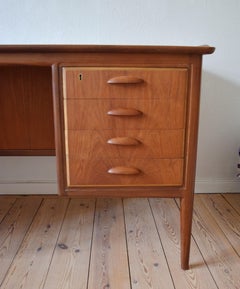 Danish Teak Executive Desk, 1950s
