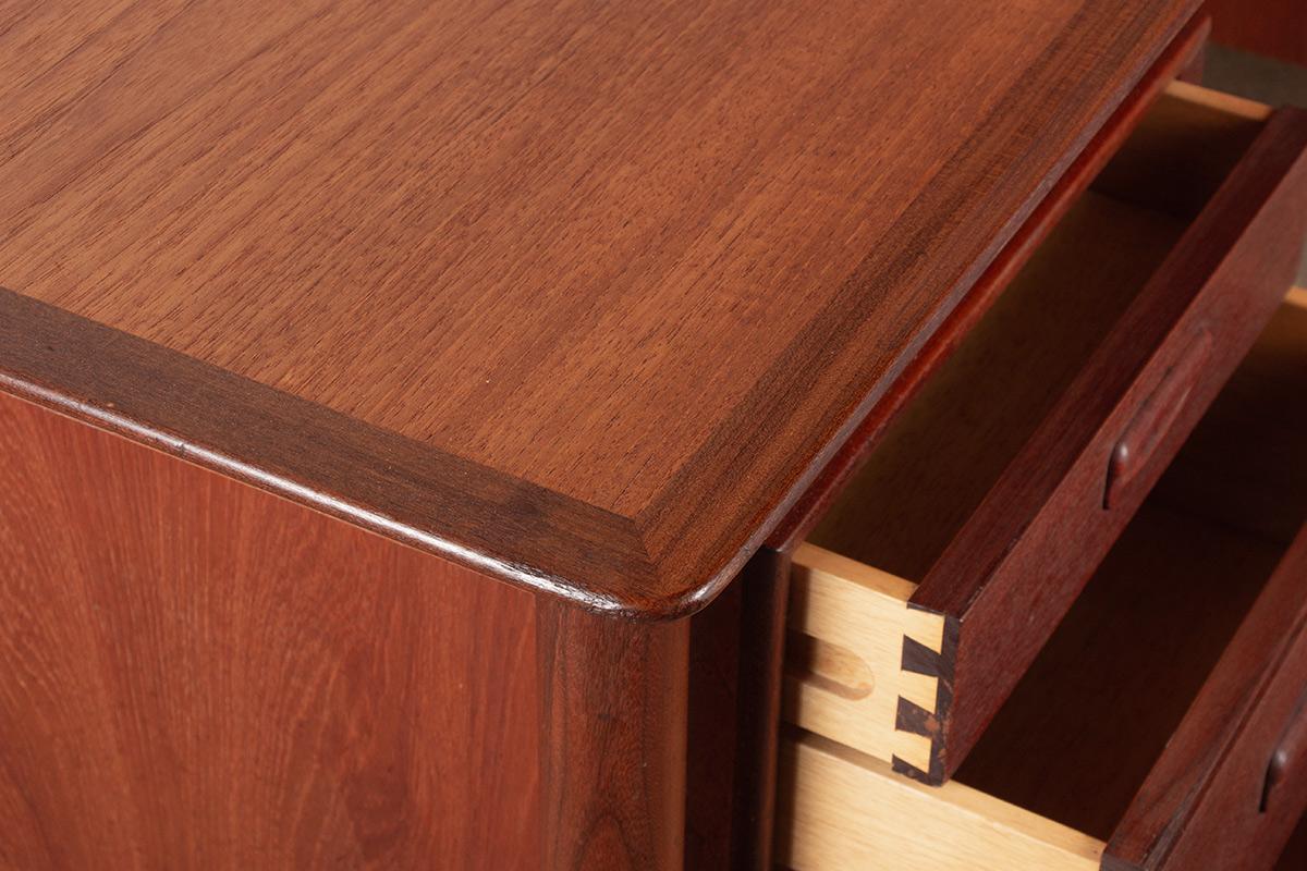 Danish teak executive desk by Gunnar Nielsen Tibergaard 1960. For Sale 4