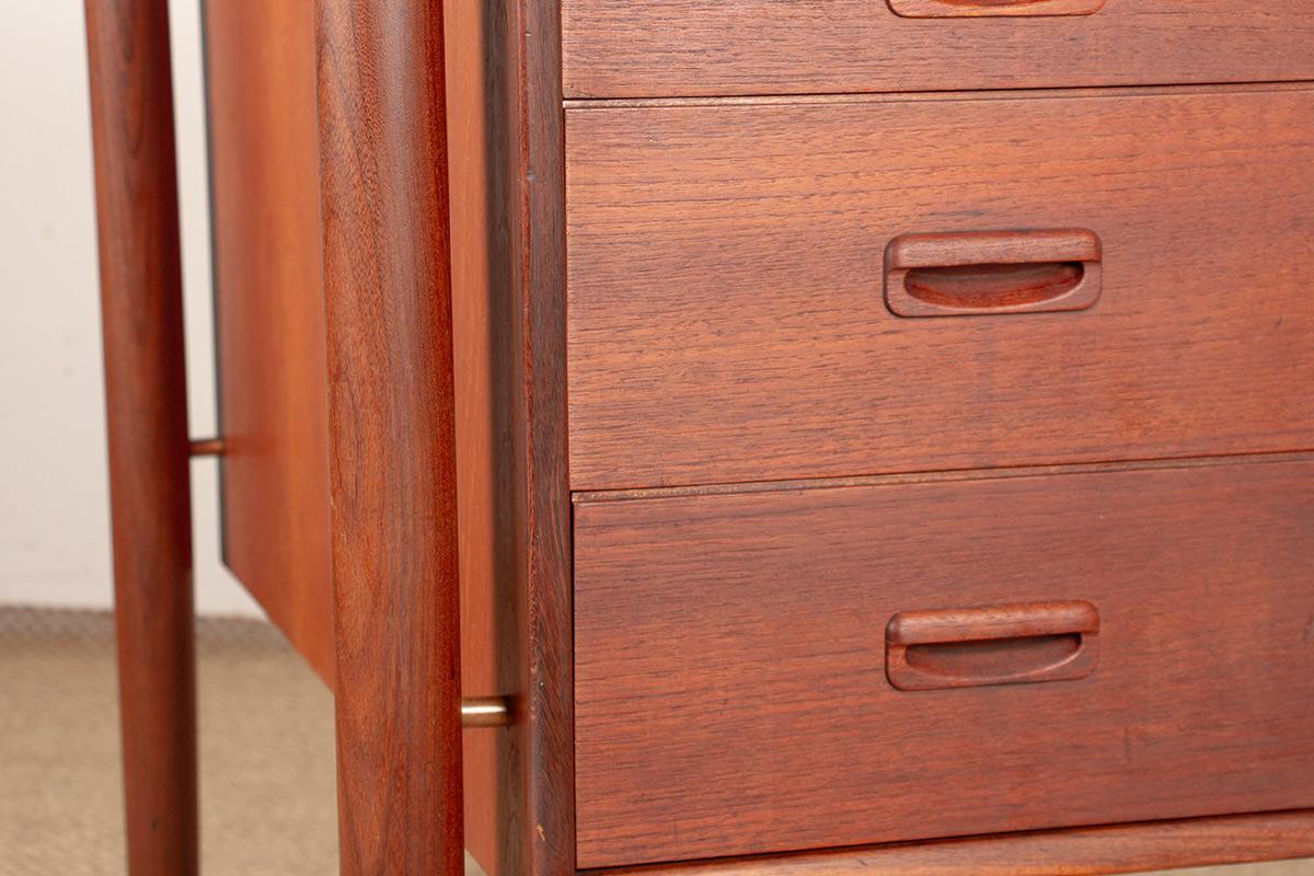 Danish teak executive desk by Gunnar Nielsen Tibergaard 1960. For Sale 13