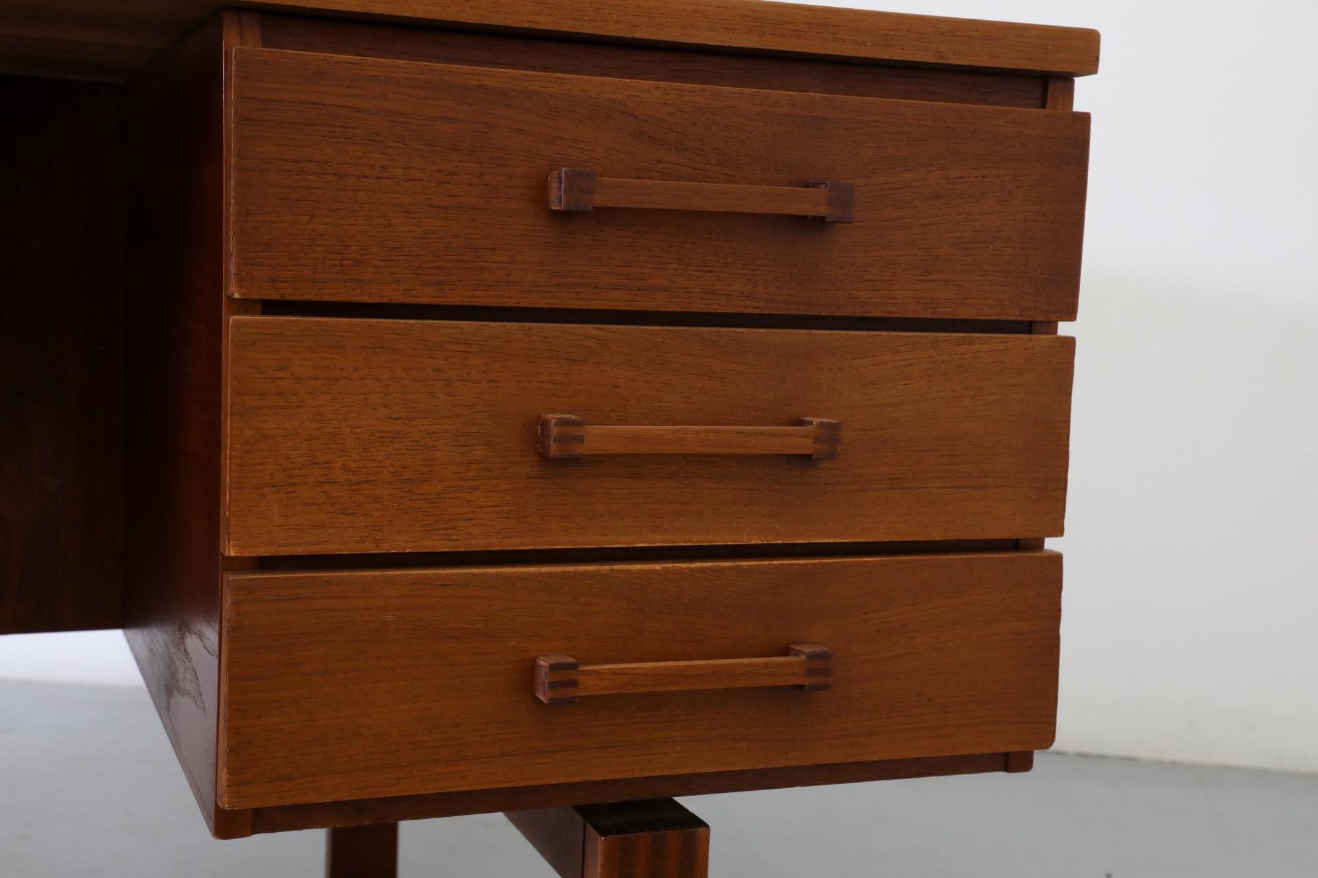 Danish Teak Executive Desk by Henning Jensen & Torben Valeur for Dyrlund 8