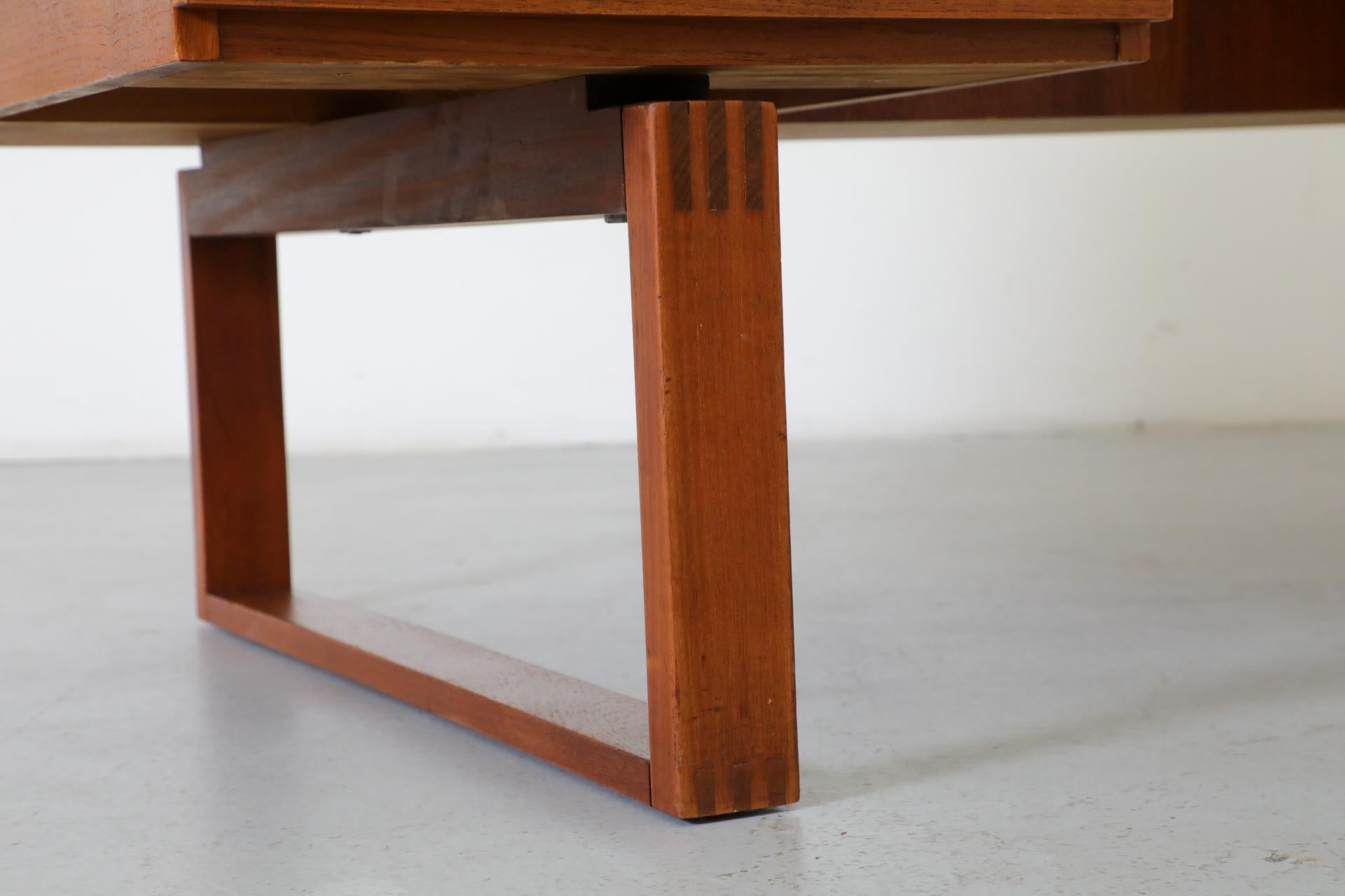 Danish Teak Executive Desk by Henning Jensen & Torben Valeur for Dyrlund 10