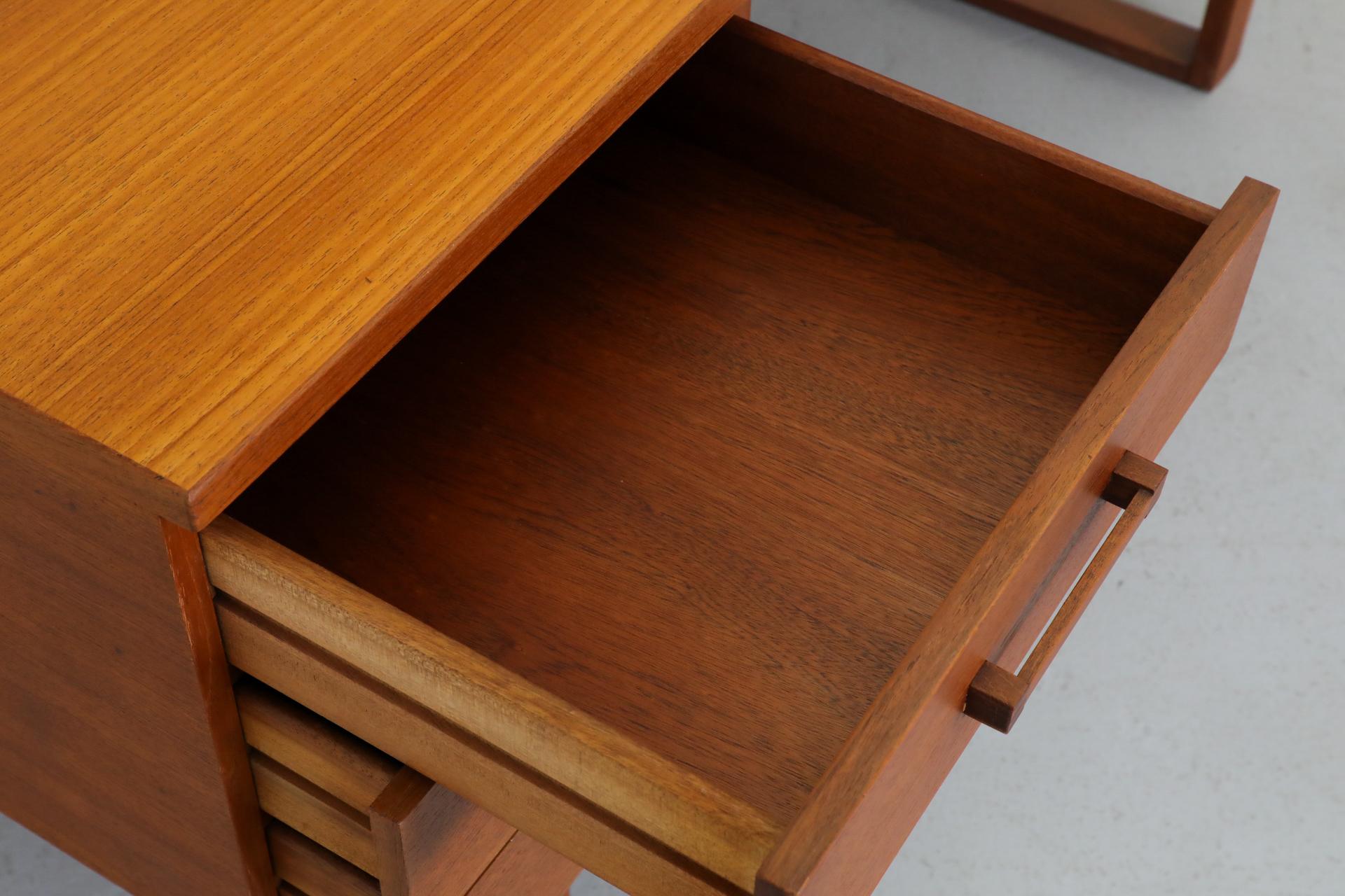 Danish Teak Executive Desk by Henning Jensen & Torben Valeur for Dyrlund 13
