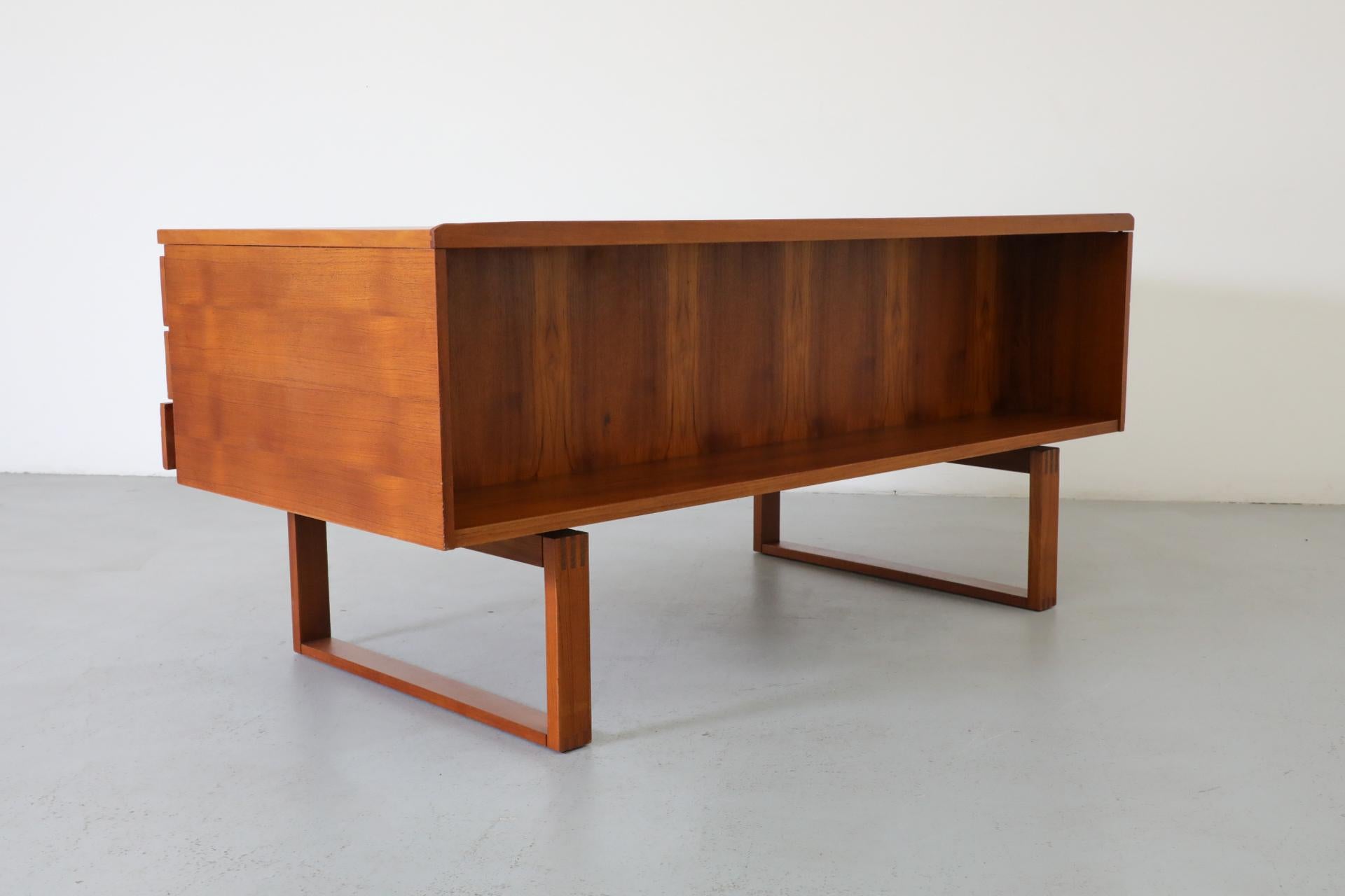 Danish Teak Executive Desk by Henning Jensen & Torben Valeur for Dyrlund 14