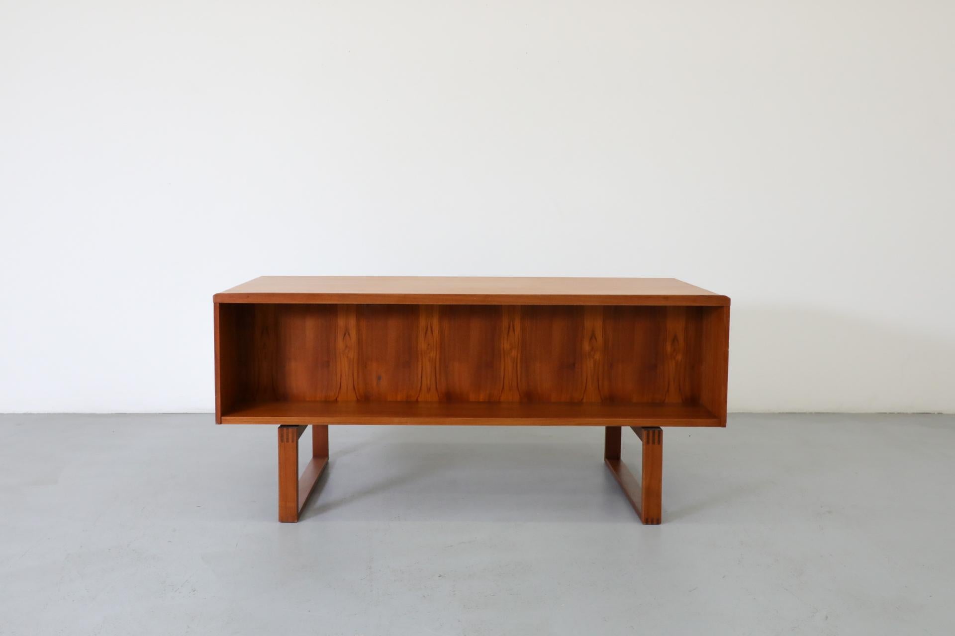 Danish Teak Executive Desk by Henning Jensen & Torben Valeur for Dyrlund 1