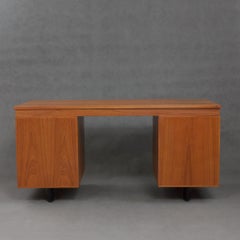 Danish Teak Executive Desk by Nipu