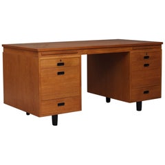 Danish Teak Executive Desk by Nipu