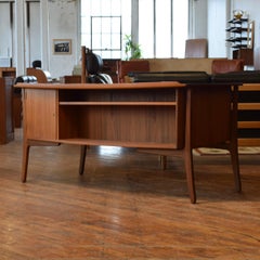 Danish Teak Executive Desk by Svend Aage Madsen for HP Hansen, Circa 1950's