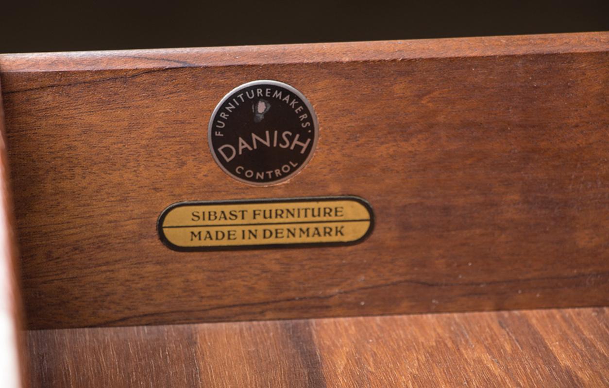 Danish Teak Executive Desk model 206 by Arne Vodder for Sibast 1960. 12