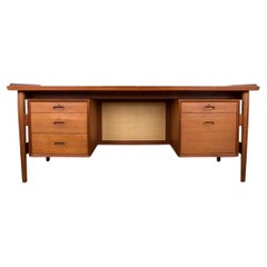 Danish Teak Executive Desk model 206 by Arne Vodder for Sibast 1960.