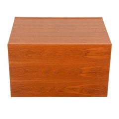 Danish Teak Expanding /Sliding Top Rolling Mini Bar Cart