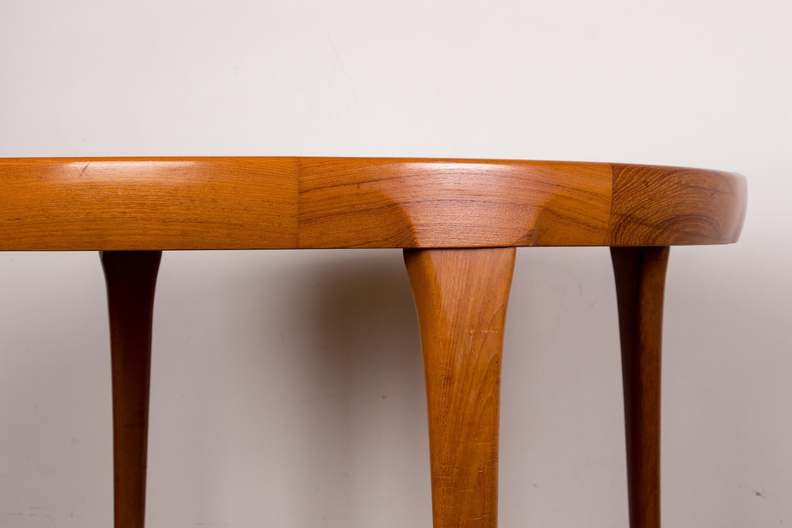 Mesa de comedor extensible danesa de teca, Ib Kofod-Larsen para Faarup Mobelfabrik 1960 en venta 5