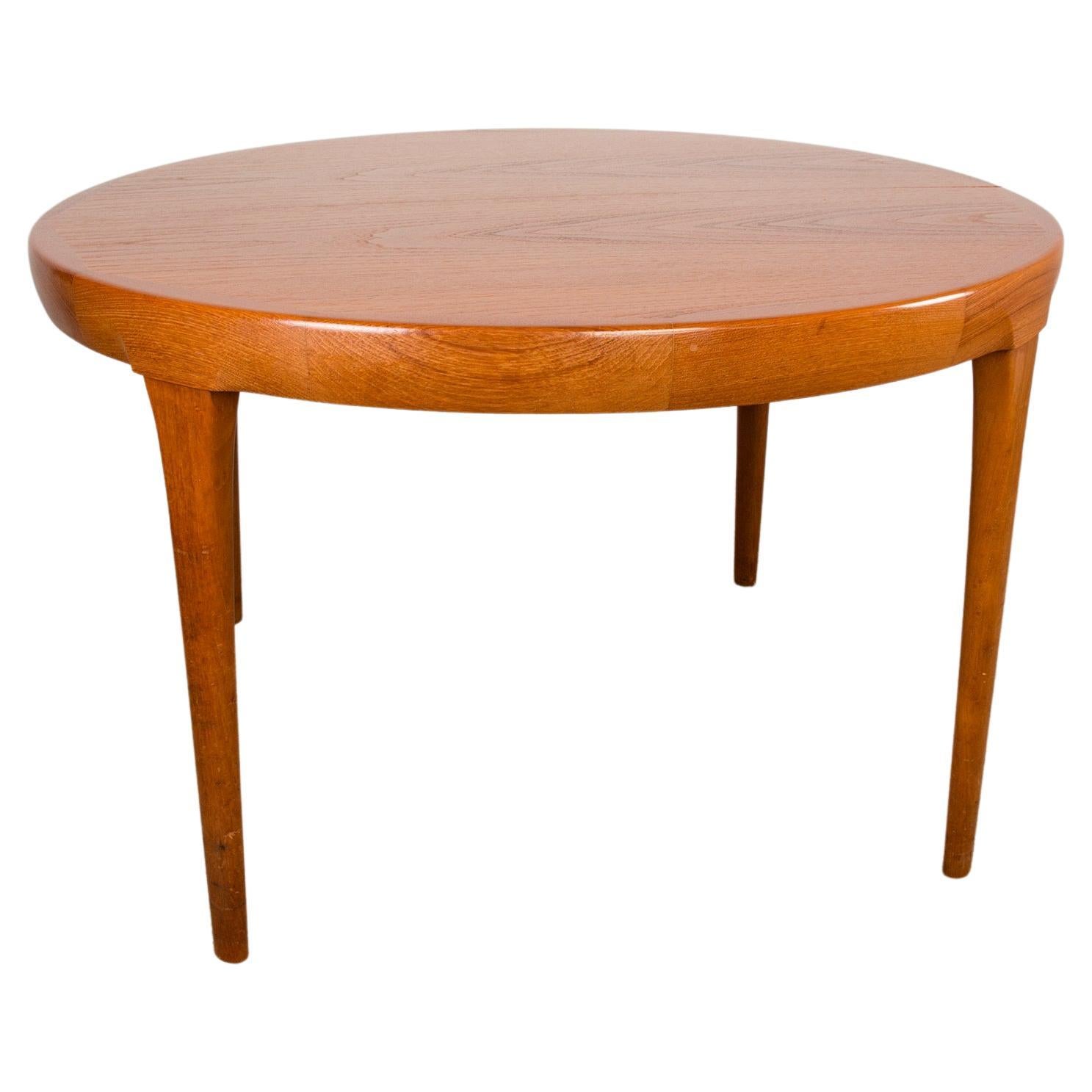 Mesa de comedor extensible danesa de teca, Ib Kofod-Larsen para Faarup Mobelfabrik 1960