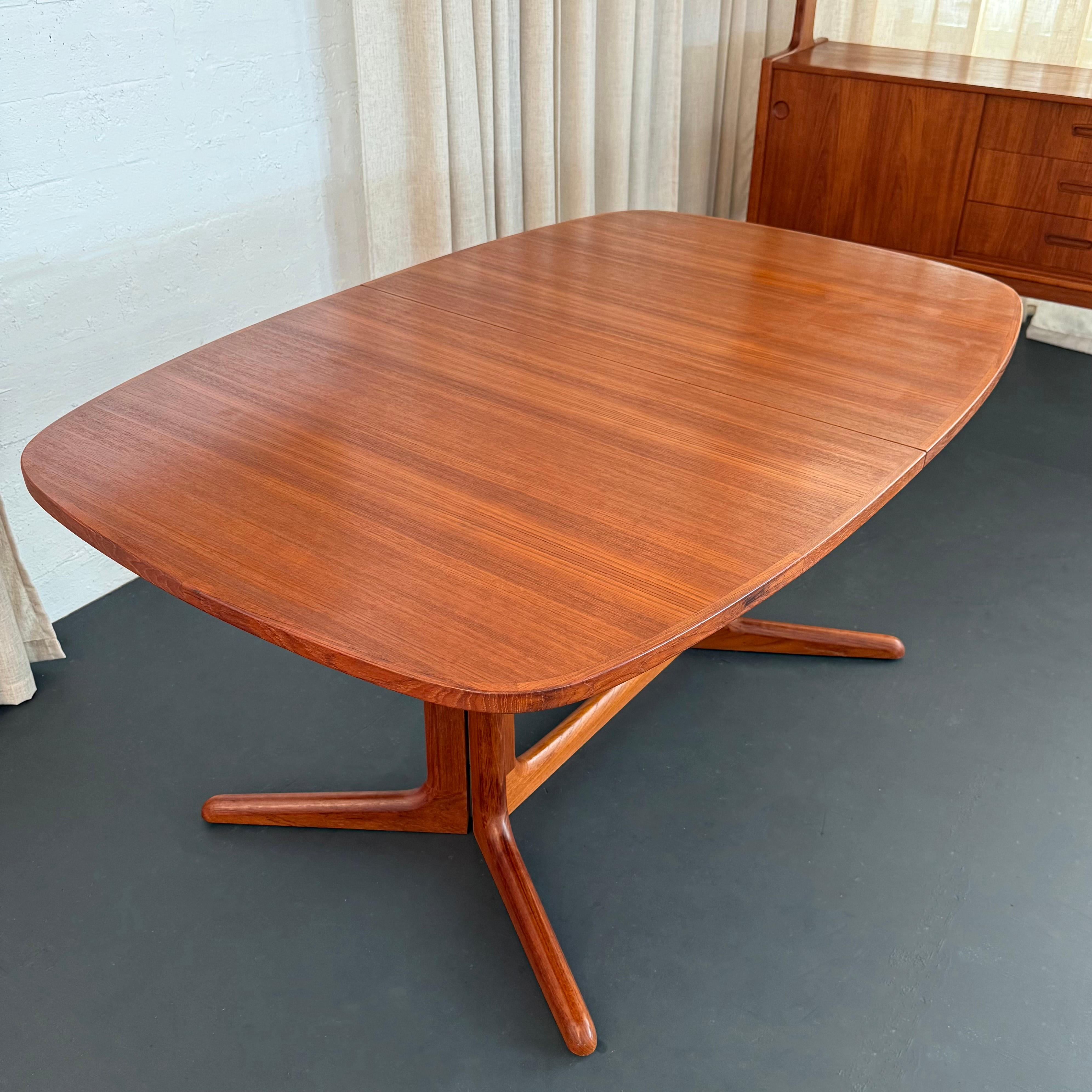 Scandinavian Modern Danish Teak Extending Dining Table By Gudme Attributed To Niels Otto Møller For Sale