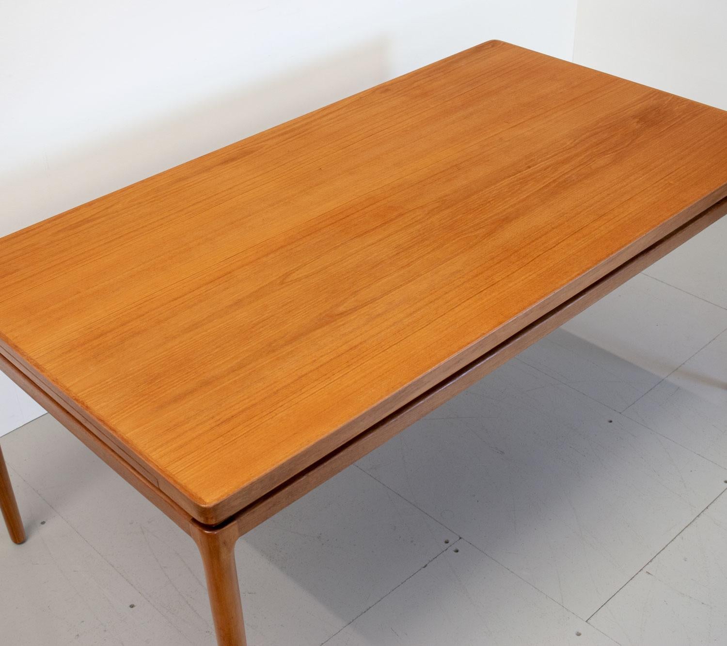 Danish Teak Extending Dining Table by Johannes Andersen for Christian Linneberg 2