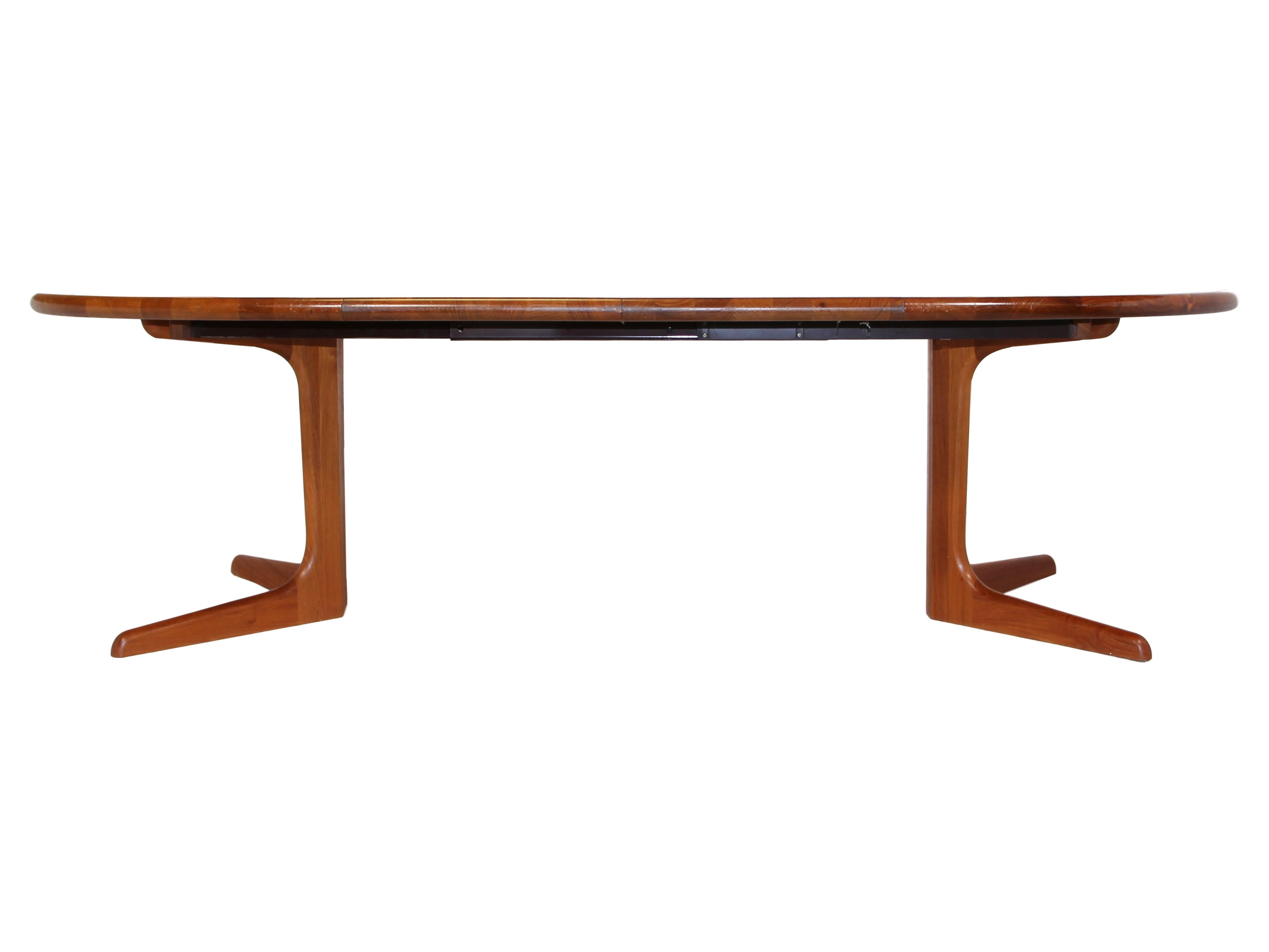 Mid-Century Modern Danish Teak Extending Dining Table For Sale