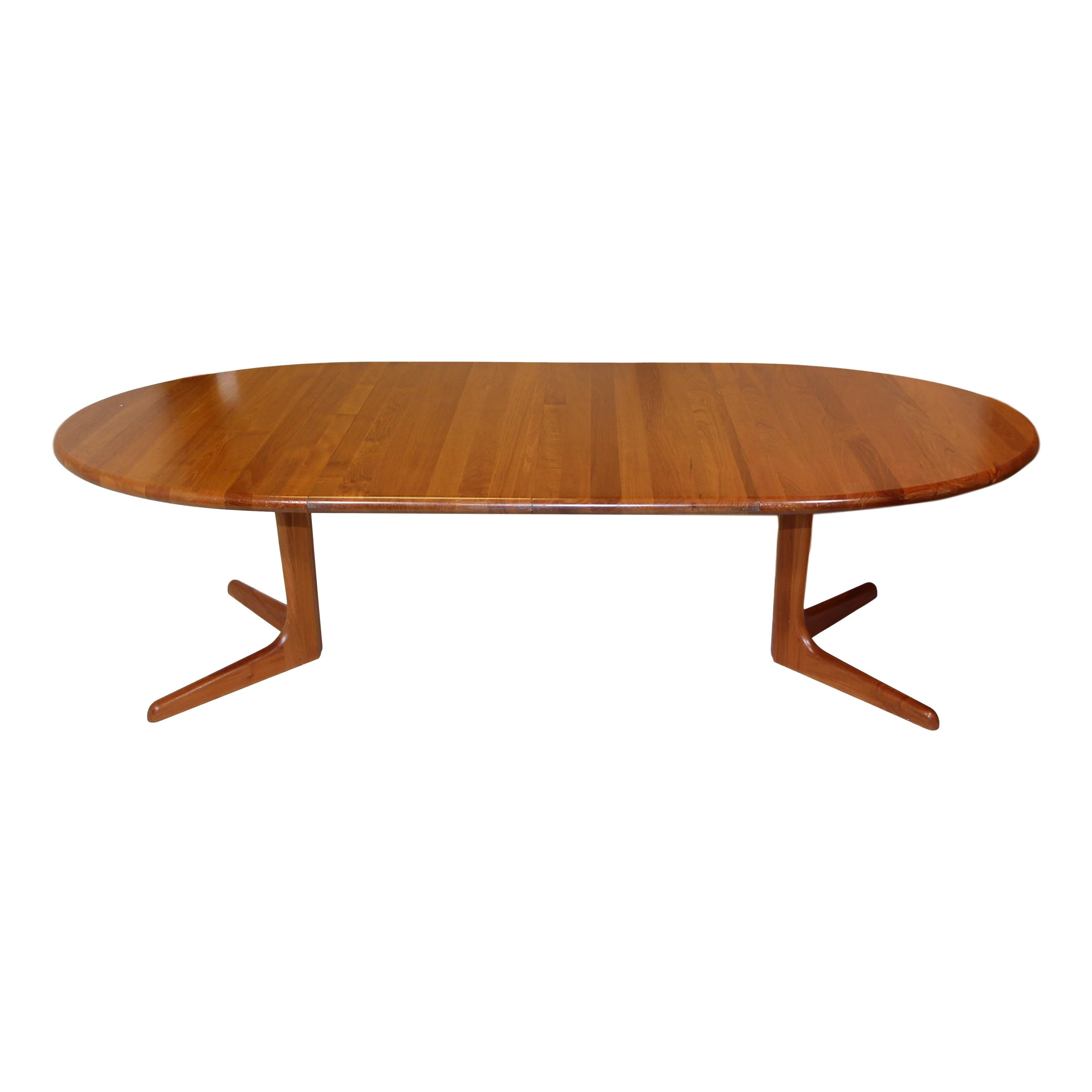 Danish Teak Extending Dining Table For Sale