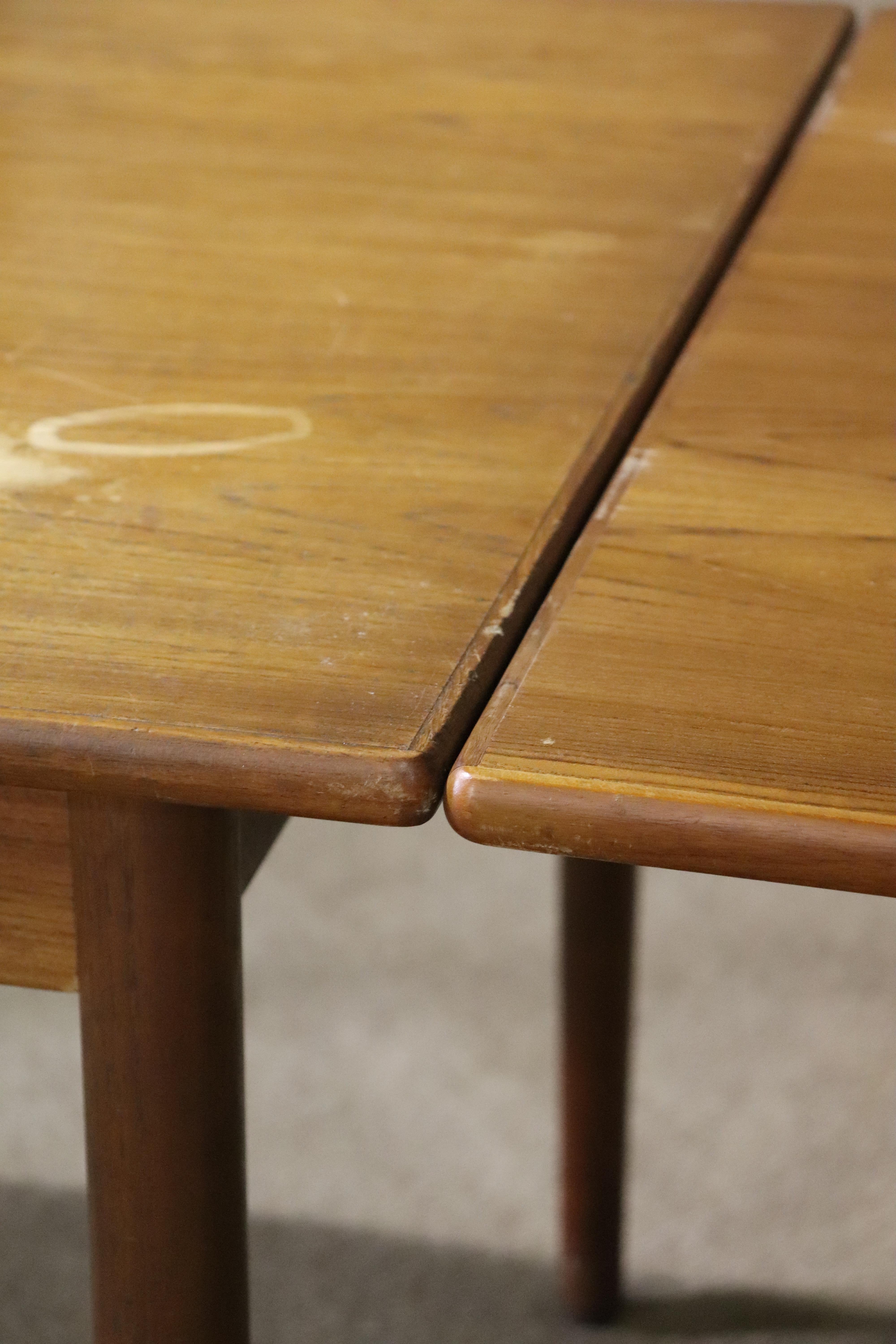 Danish Teak Extending Table For Sale 7