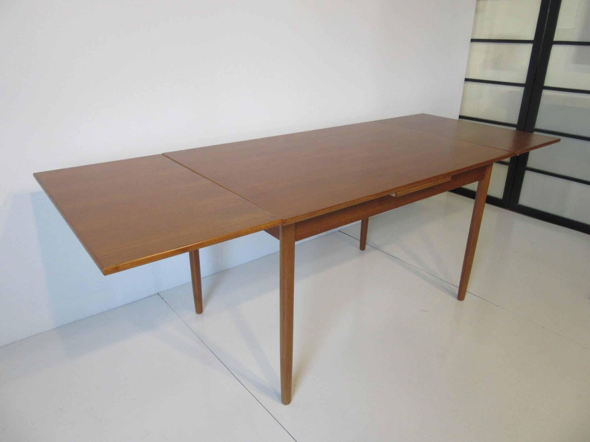 Danish Teak Extension Dining Table by L & F Mobler 2
