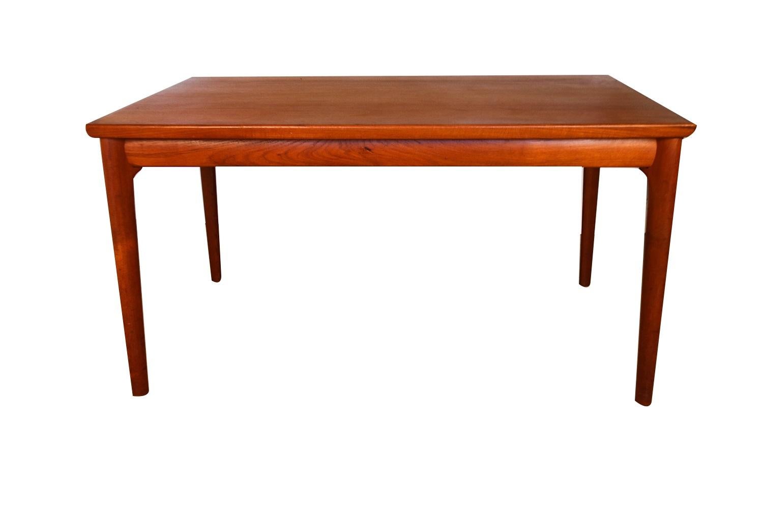 Scandinavian Modern Danish Teak Extra Large Extendable Dining Table For Sale